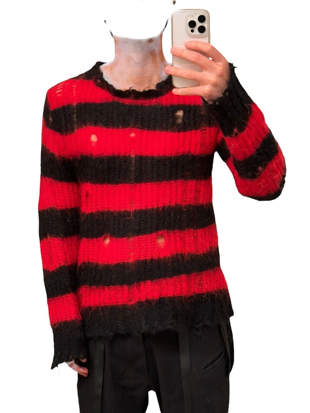 Junya Watanabe 2014 Runway Punk Grunge Mohair Sweater Size US M / EU 48-50 / 2 - 4 Thumbnail