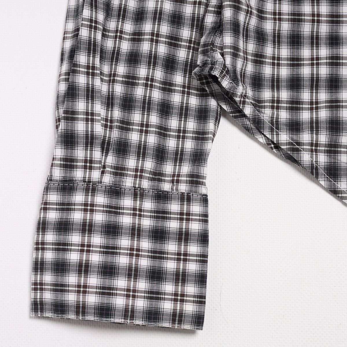 Alexander McQueen Alexander McQueen MCQ Plaid Check Shirt Grey Cotton Size M / US 6-8 / IT 42-44 - 2 Thumbnail