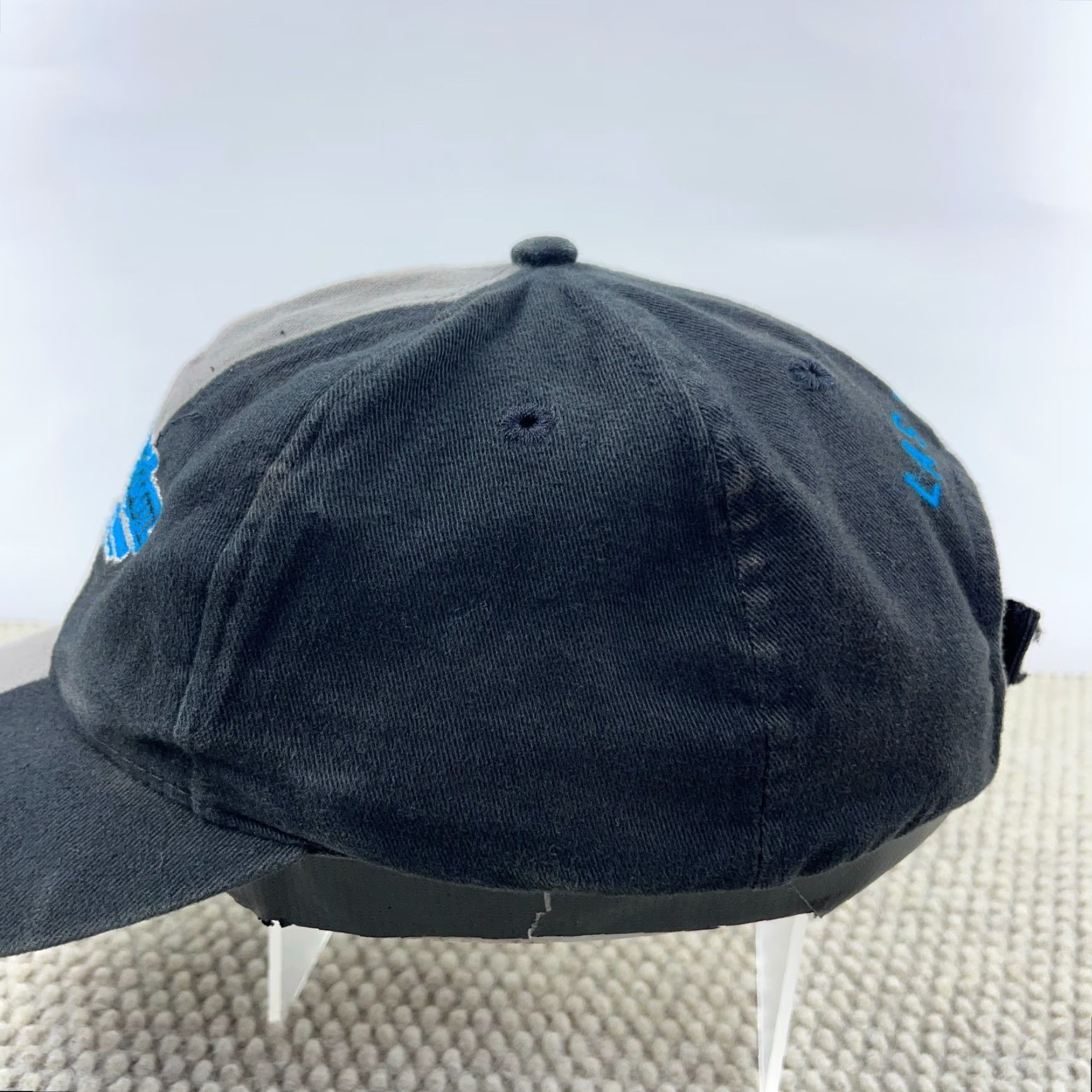Harley Davidson VINTAGE Harley-Davidson Dad Hat Cap Baseball Hat One Size Black Logo Adjustable Men Adults Black Harley-Davidson Cap 90s Biker Retro Mens Size ONE SIZE - 5 Thumbnail