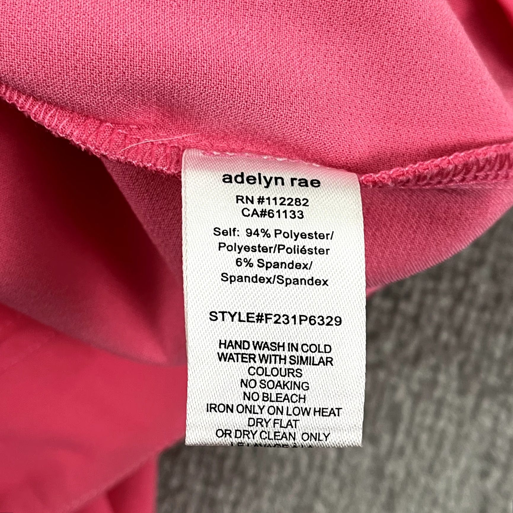 Vintage ADELYN RAE Pants Womens Medium Hot Pink Belted Wide Flare Trousers Preppy Casual Workwear Size 32" / US 10 / IT 46 - 3 Thumbnail