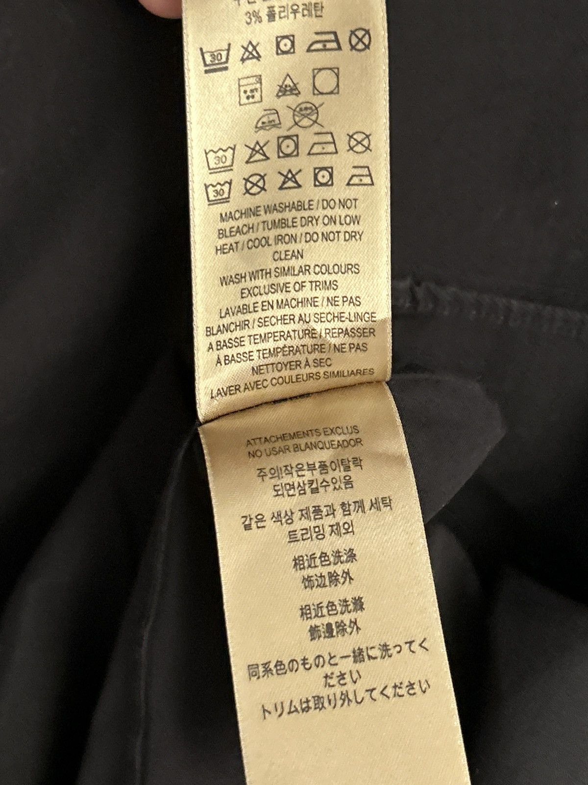 Burberry Burberry Brit Black Long Sleeve Shirt medium Authentic Size US M / EU 48-50 / 2 - 5 Thumbnail