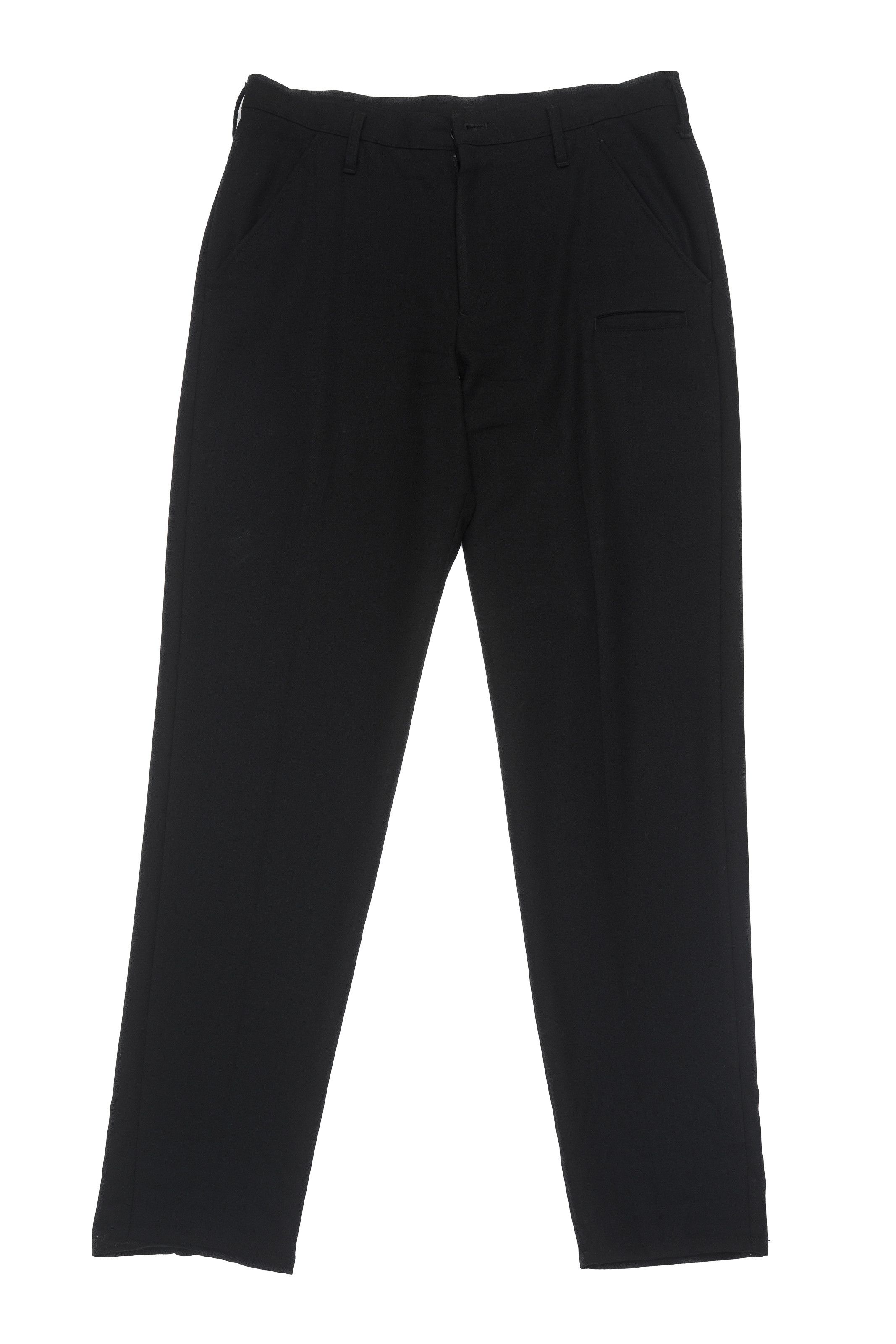 Yohji Yamamoto Regulation Wool Trousers Black 3