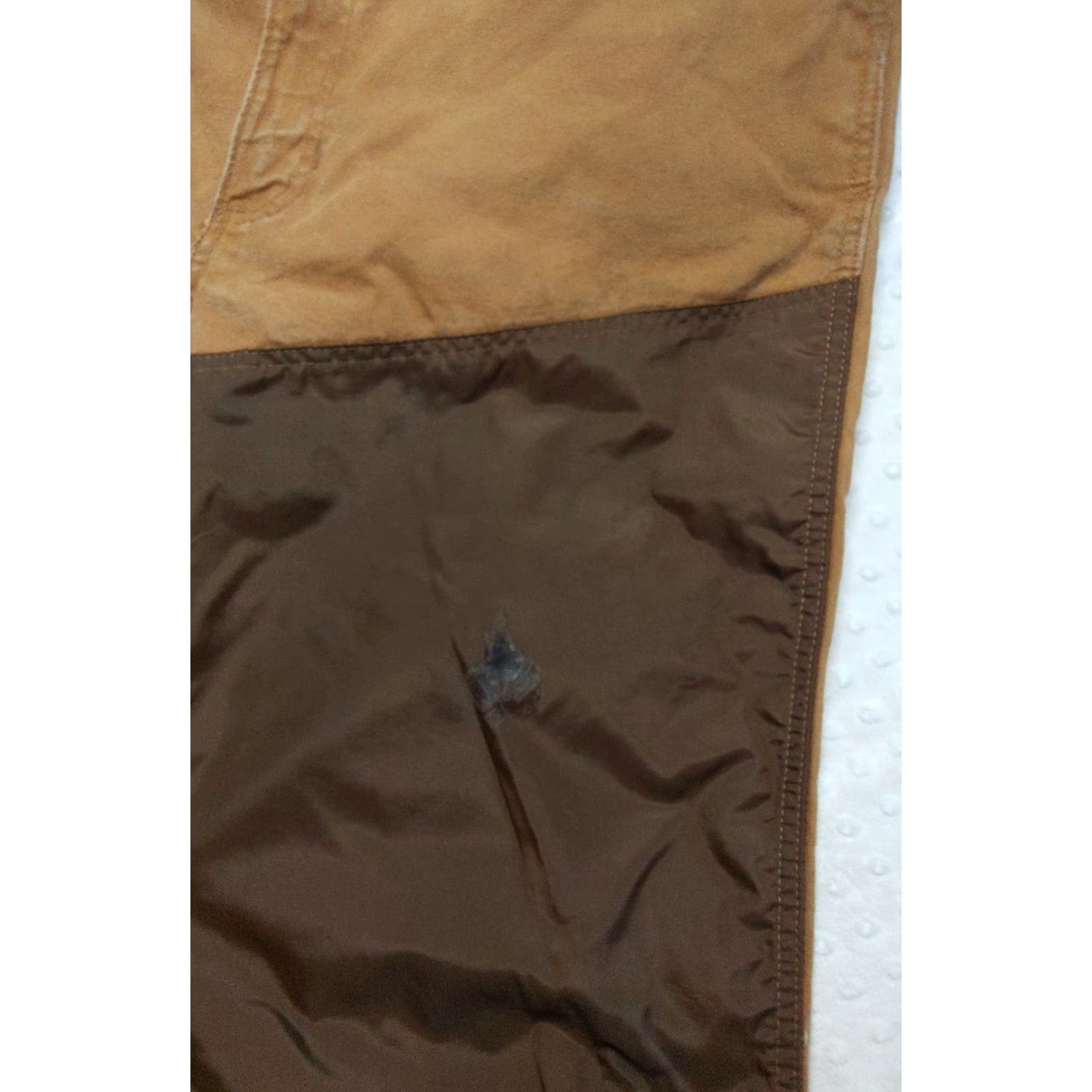 Vintage Duxbak Pants Mens 42 x 31 Brown Relaxed Straight Hunting Field Canvas Rugged 80s Size US 42 / EU 58 - 3 Thumbnail