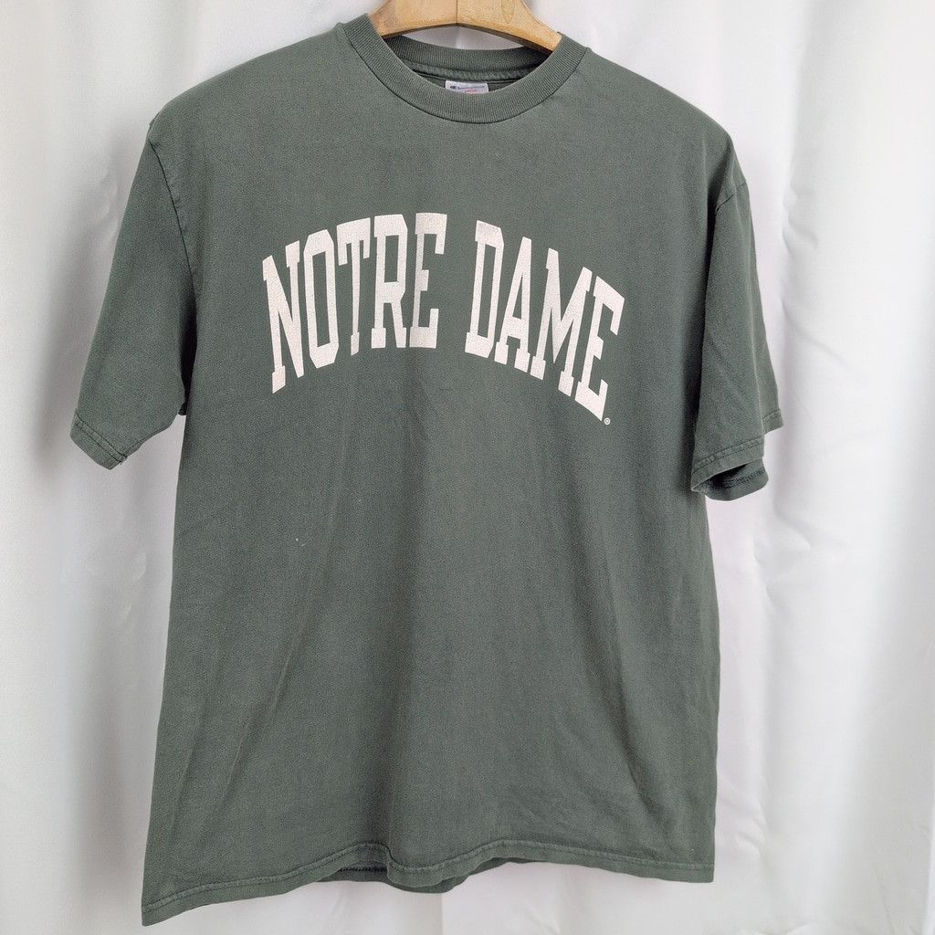 Champion × Vintage Vintage Notre Dame Champion Green T-Shirt XL Size US XL / EU 56 / 4 - 5 Thumbnail