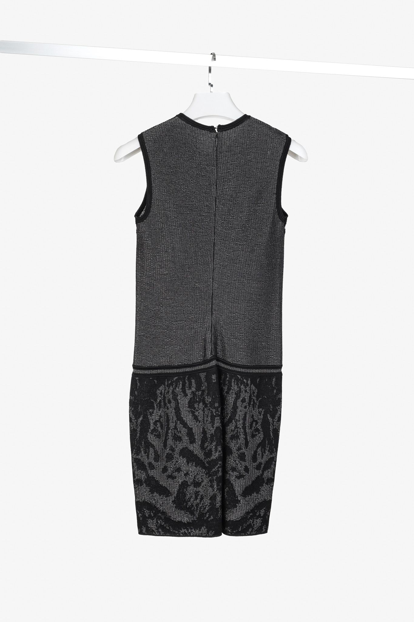 Roberto Cavalli Roberto Cavalli Black Print Sleeveless Metallic Knit Dress Size S / US 4 / IT 40 - 2 Thumbnail
