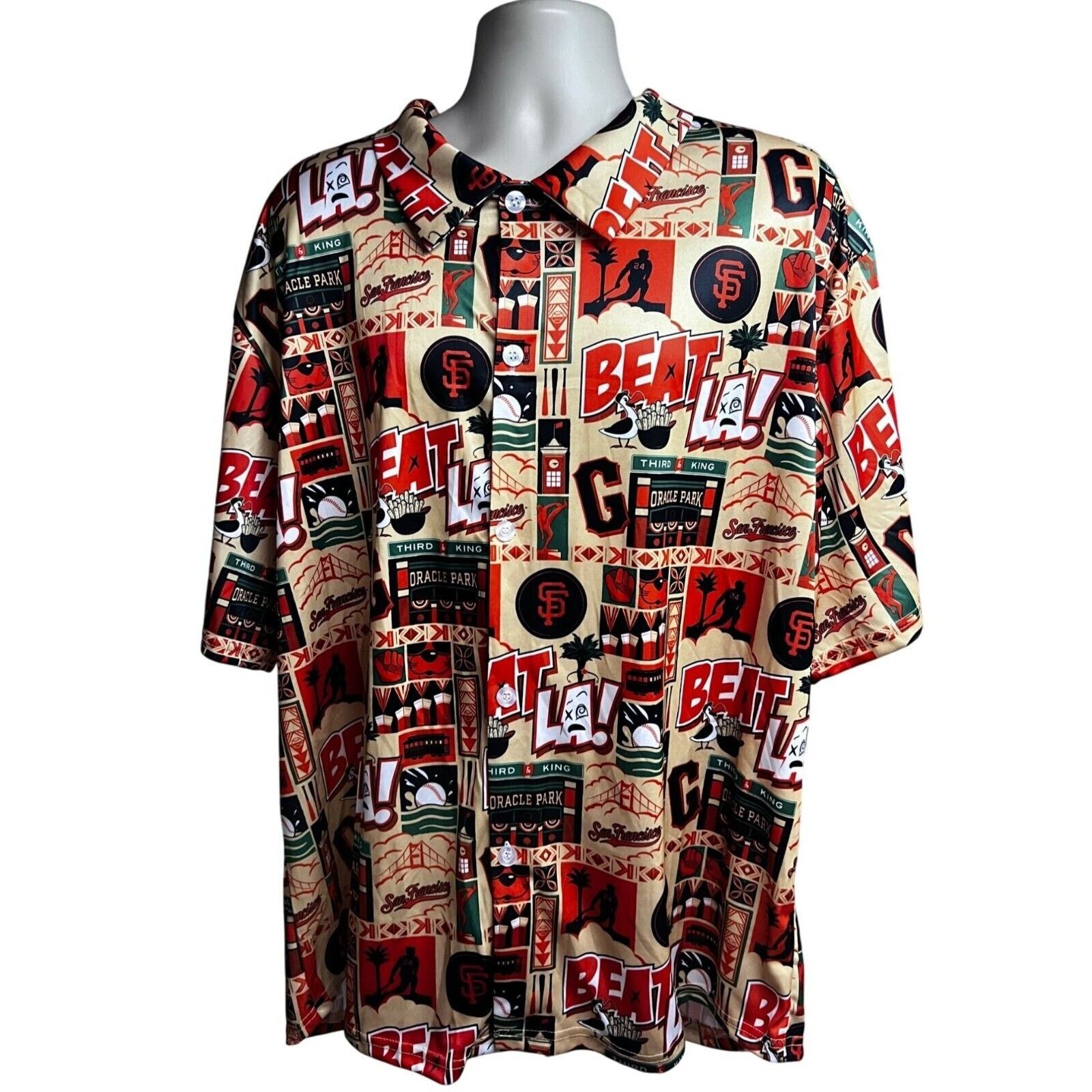 Other SF Giants Baseball Hawaiian Beat LA Button Up Shirt Medium Size US M / EU 48-50 / 2 - 1 Thumbnail
