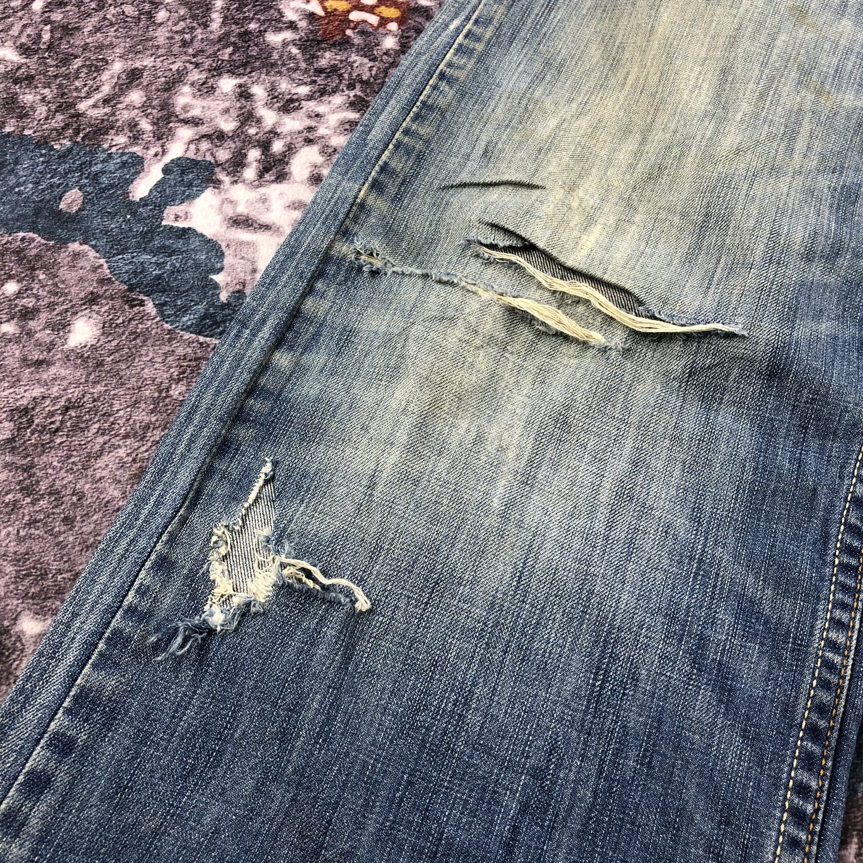 Levi's × Vintage Vintage Ripped Levis 505 Jeans-JM2475 Size US 34 / EU 50 - 8 Thumbnail