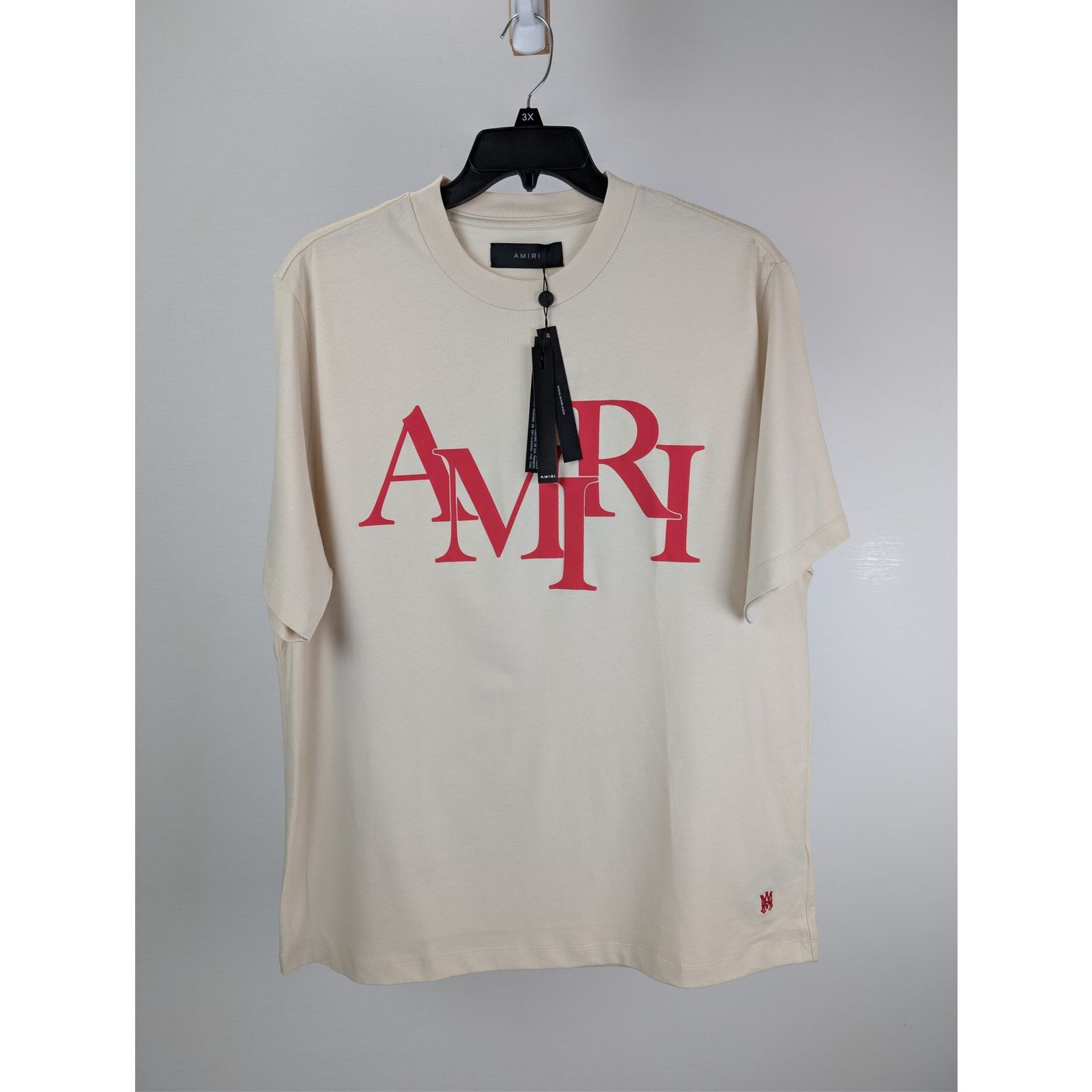 Amiri o1rshd1 Amiri Staggered Tee T-Shirt in Birch Size US XL / EU 56 / 4 - 2 Thumbnail
