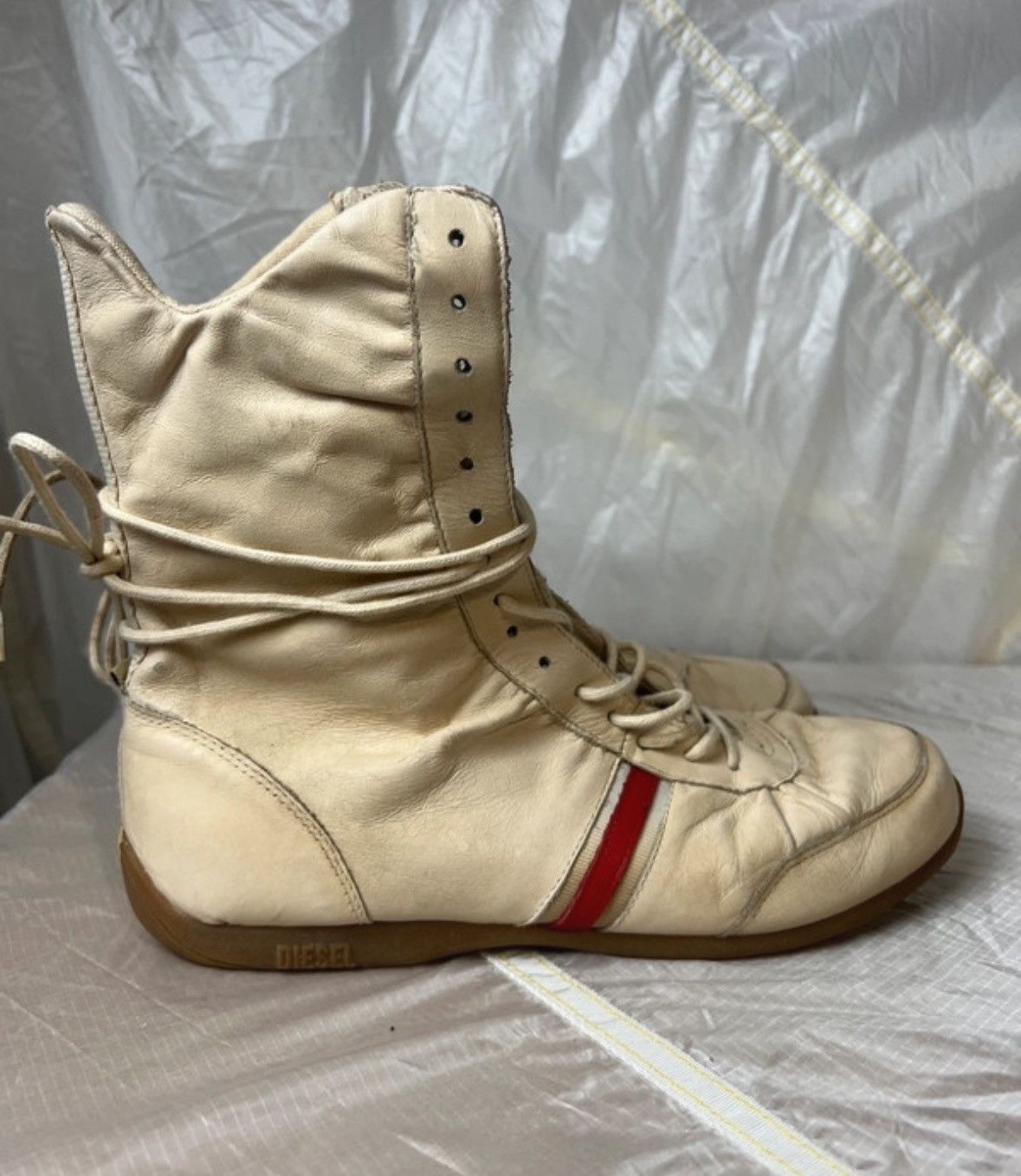 Diesel Vintage Diesel medium high leather trainers boxing moto Size US 7.5 / IT 37.5 - 4 Thumbnail