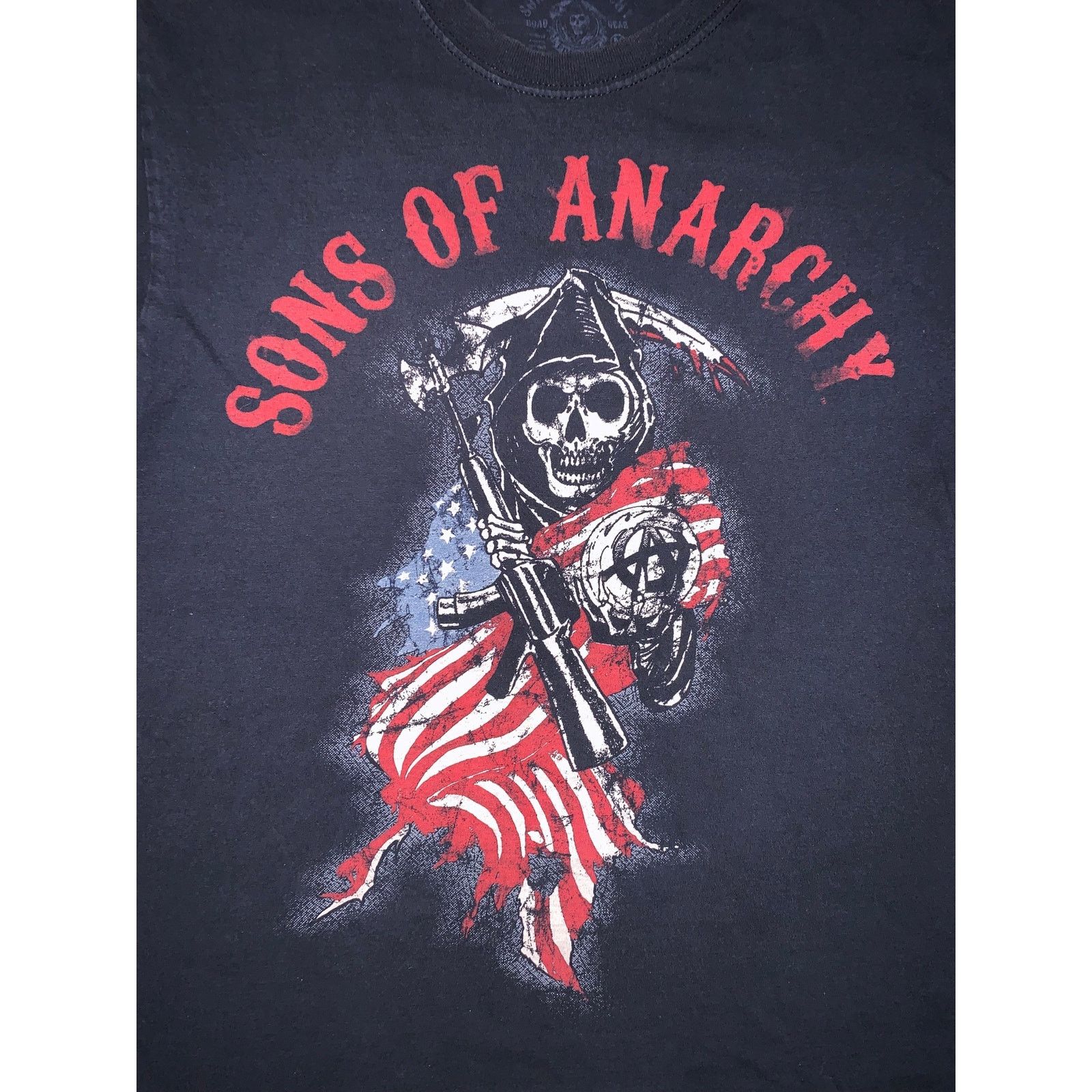 Other Sons of Anarchy T Shirt Black Reaper Biker Graphic FX Size M Size US M / EU 48-50 / 2 - 3 Thumbnail