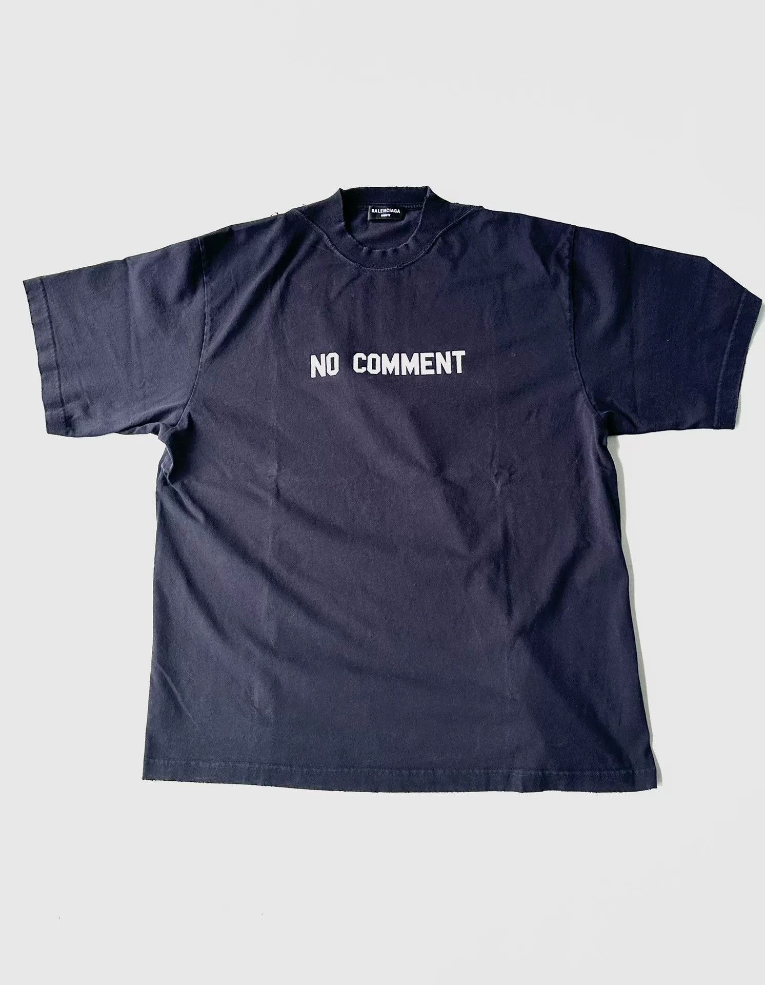 Balenciaga Balenciaga Distressed Logo Short Sleeve Size US XS / EU 42 / 0 - 1 Thumbnail