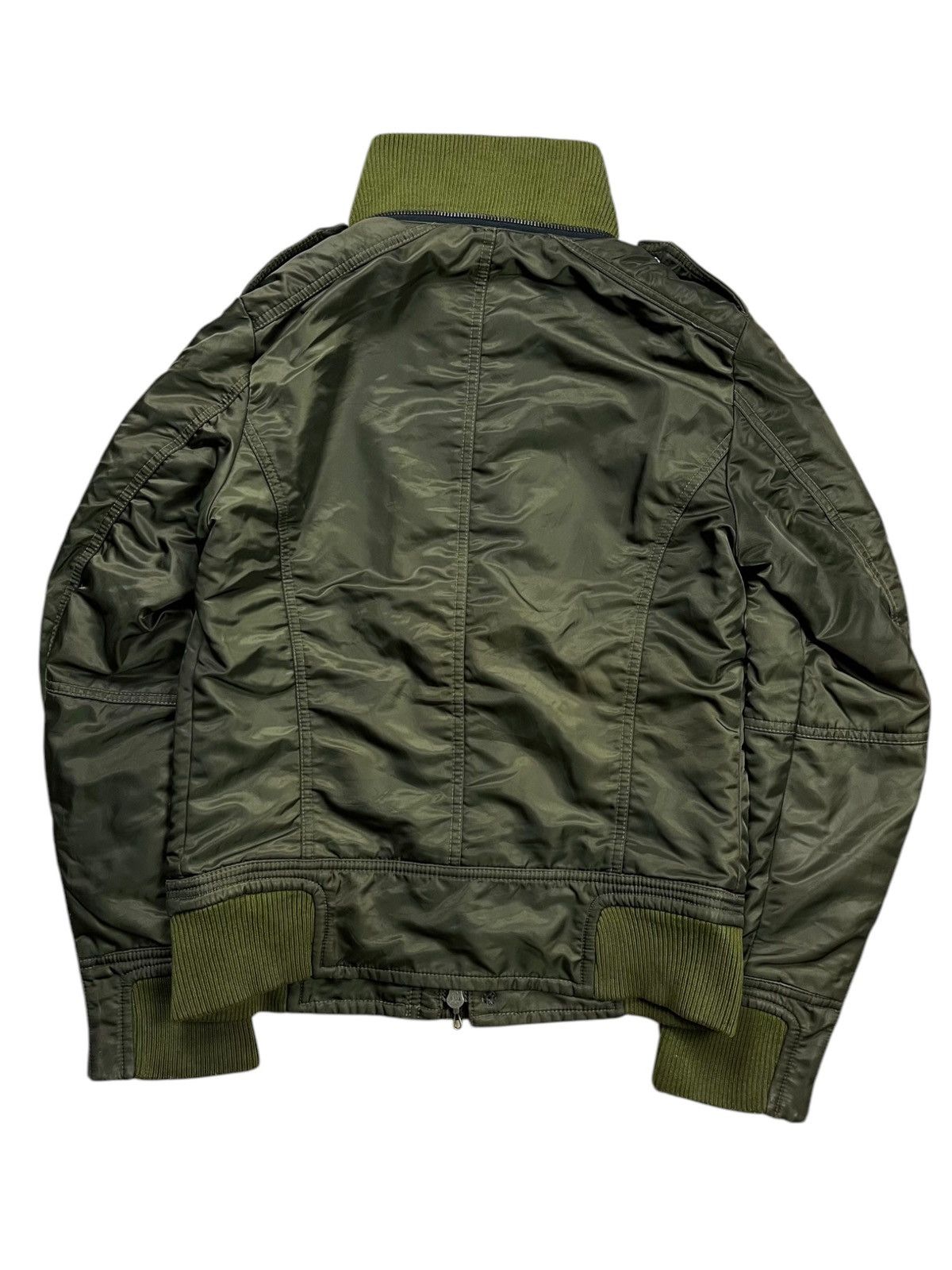 If Six Was Nine 2000s Shellac - Riri Zips Rider Bomber Jacket Size US M / EU 48-50 / 2 - 4 Thumbnail