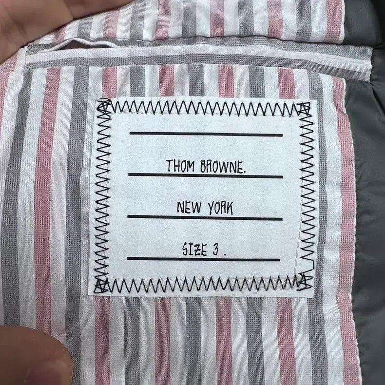 Thom Browne Thom Browne Solid Stripe Down Vest - Gray Size US L / EU 52-54 / 3 - 5 Thumbnail