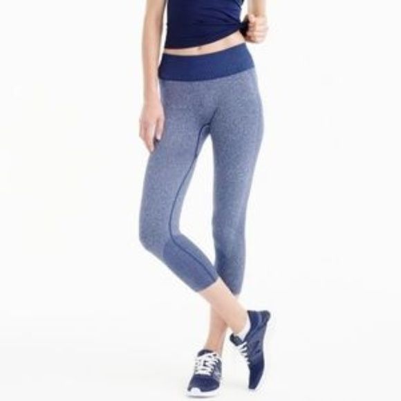 New Balance New Balance For J.Crew Seamless Capri Leggings Navy/Heather Size 27" / US 4 / IT 40 - 3 Thumbnail