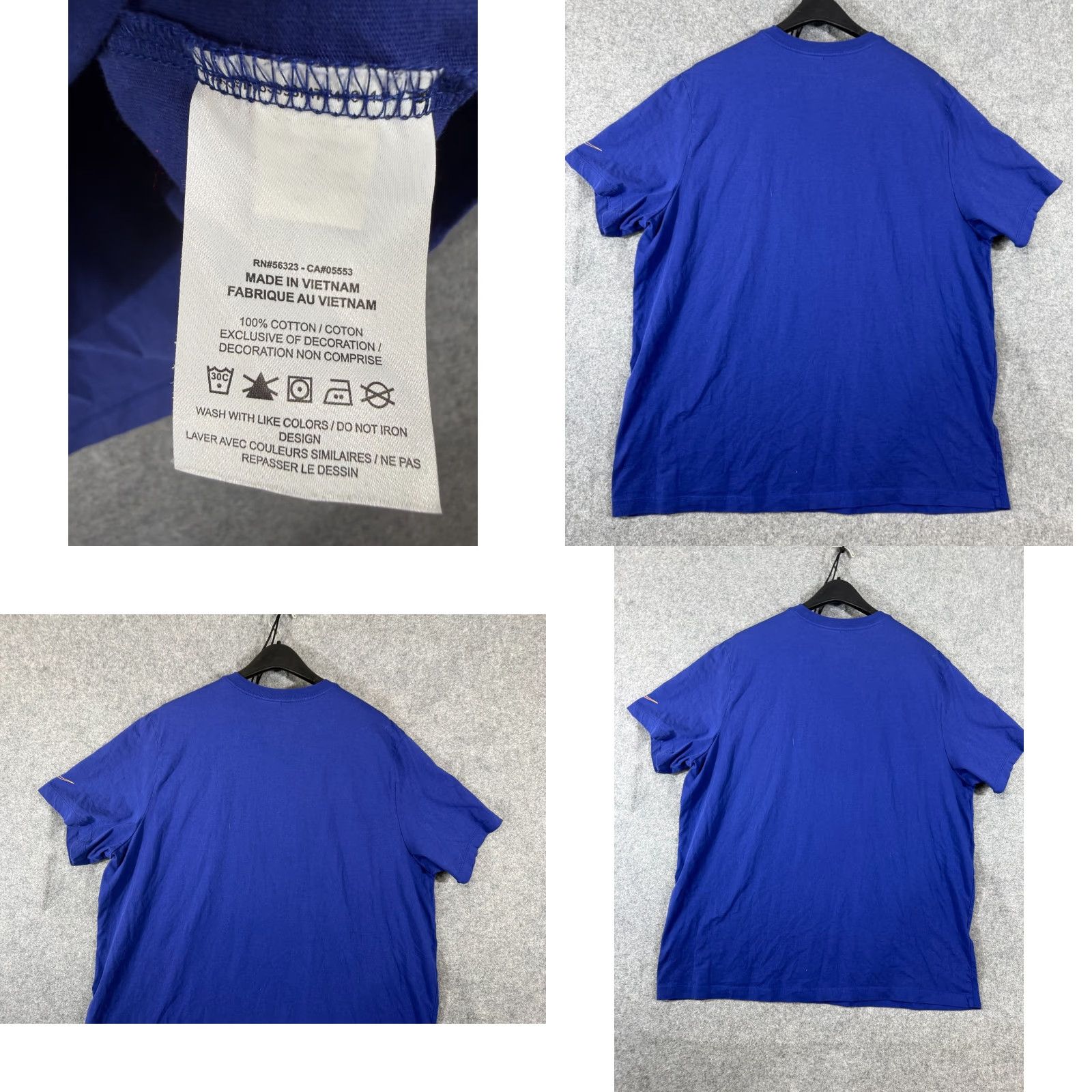 Nike Nike Tee Mens 2XL Blue Sportswear NSW Brandriff Swoosh Box Logo Short Sleeve Size US 39 - 8 Thumbnail