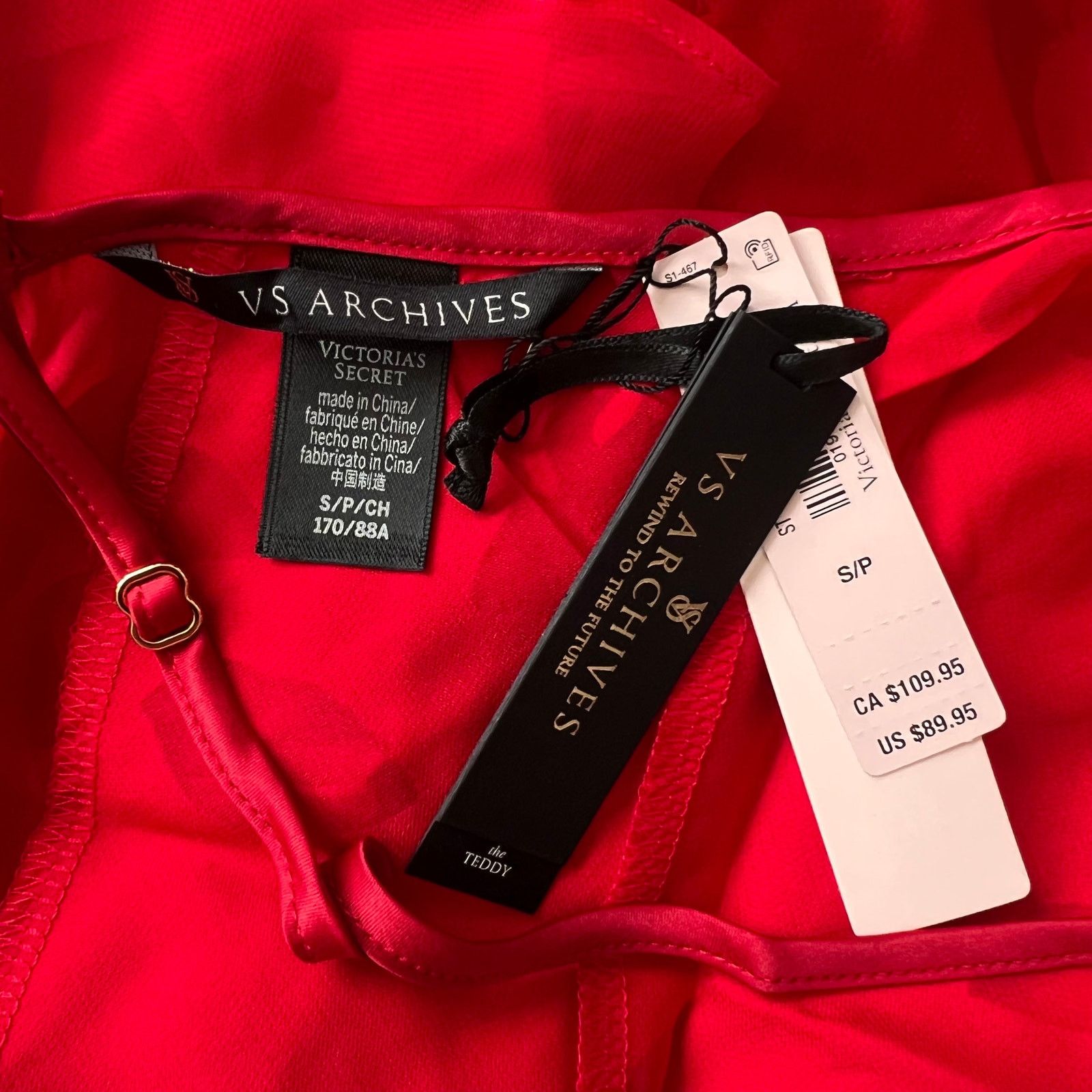 Victoria's Secret Victoria's Secret Burnout Red Burnout Satin Teddy, S Size S / US 4 / IT 40 - 5 Thumbnail