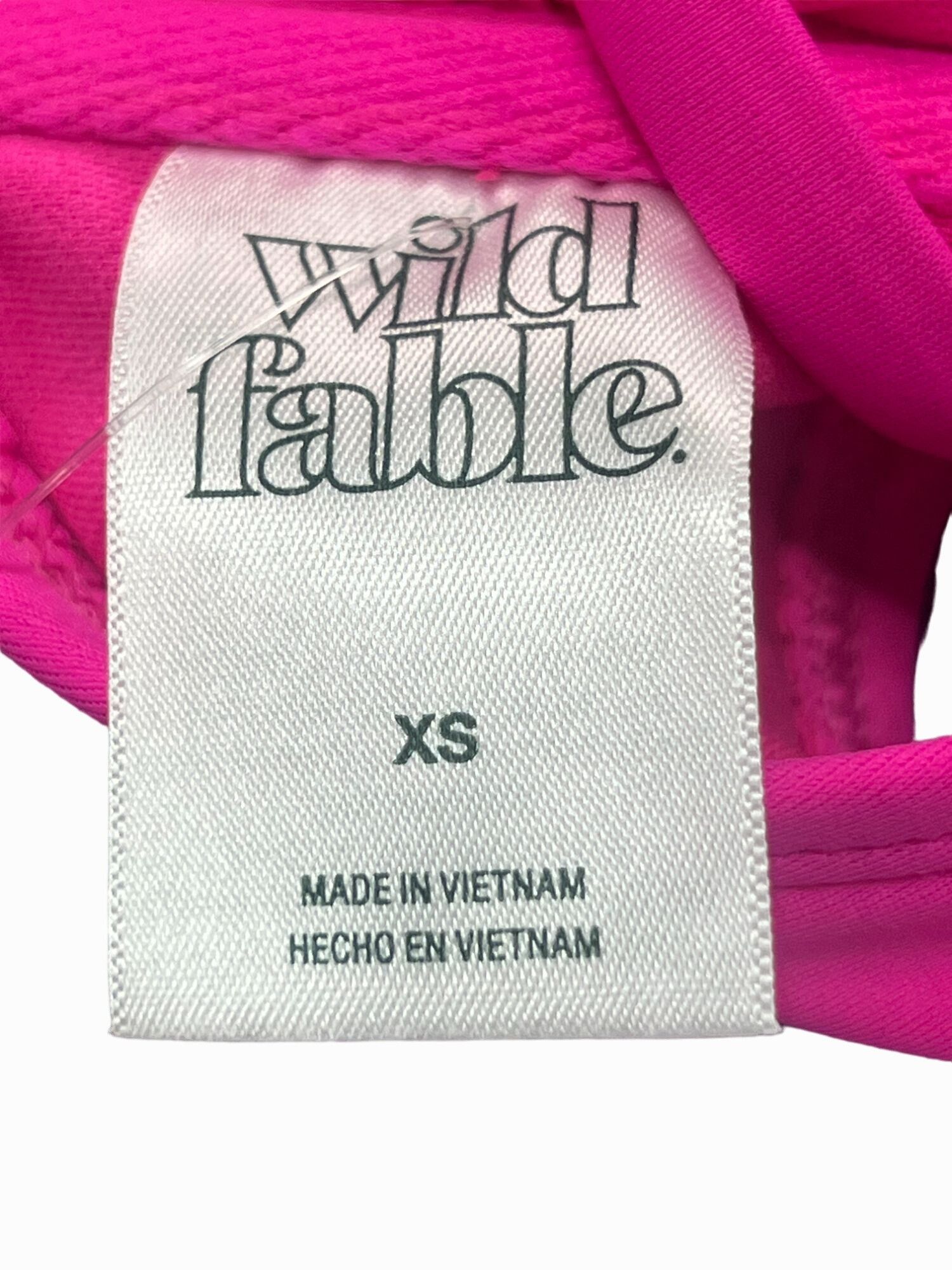 Other Wild Fable - Women's Smocked Bralette Bikini Top - Pink - Ex Size ONE SIZE - 9 Thumbnail