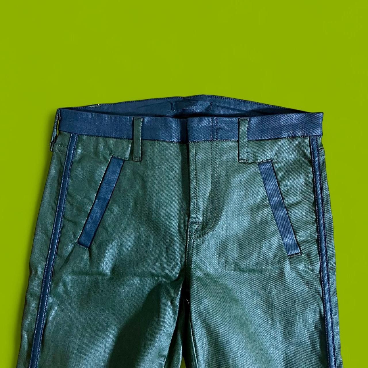 Seven 7 Seven7 For All Mankind Green Coated Jeans - Size 26 Size 26" / US 2 / IT 38 - 6 Thumbnail
