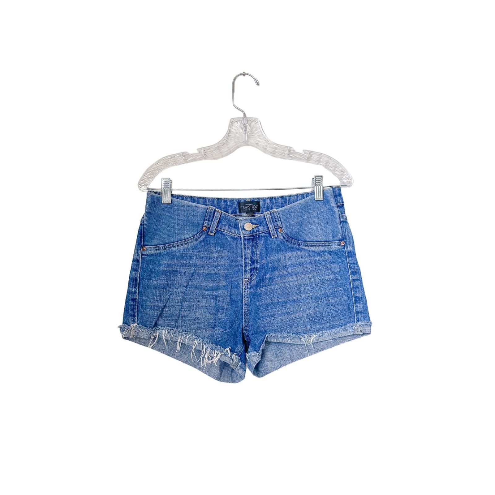 Topshop Topshop Maternity Denim Shorts, Size 4 Size 27" / US 4 / IT 40 - 1 Thumbnail
