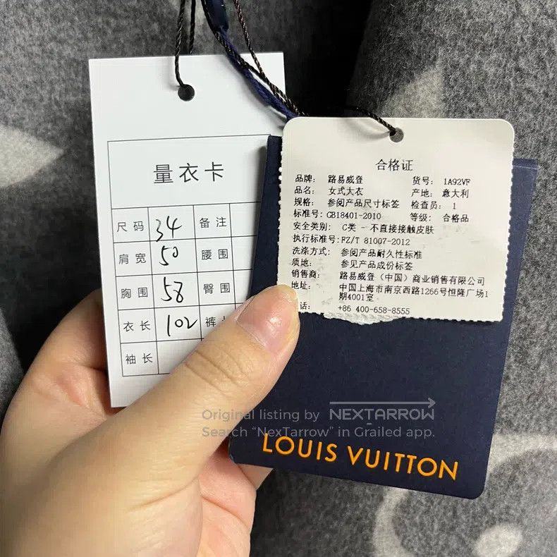 Louis Vuitton Louis Vuitton Grey Logo Belt Reversible Hooded Wrap Coat Size XXS / US 00 / IT 34 - 3 Thumbnail