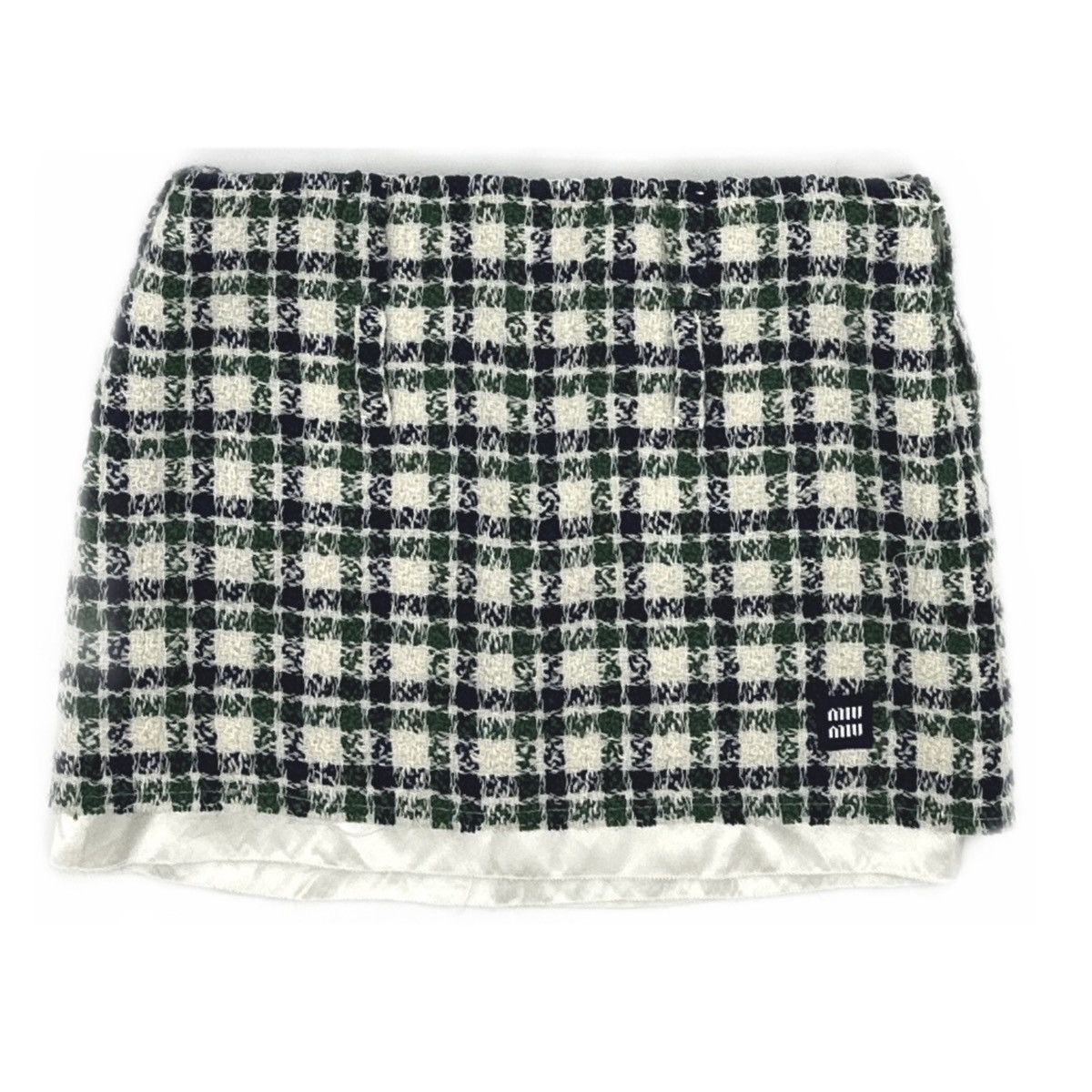 Miu Miu Miu Miu FW22 checked tweed miniskirt Size 25" / US 0 / IT 36 - 1 Thumbnail