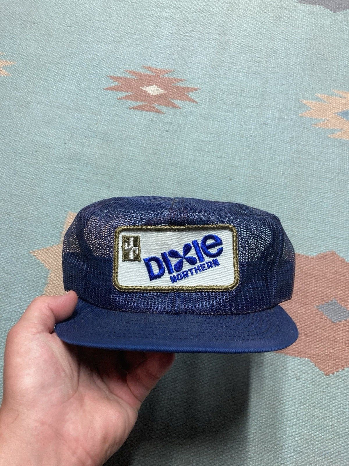 Vintage 70s trucker hat full mesh Dixie cup patch Louisville MFG USA Size ONE SIZE - 2 Thumbnail
