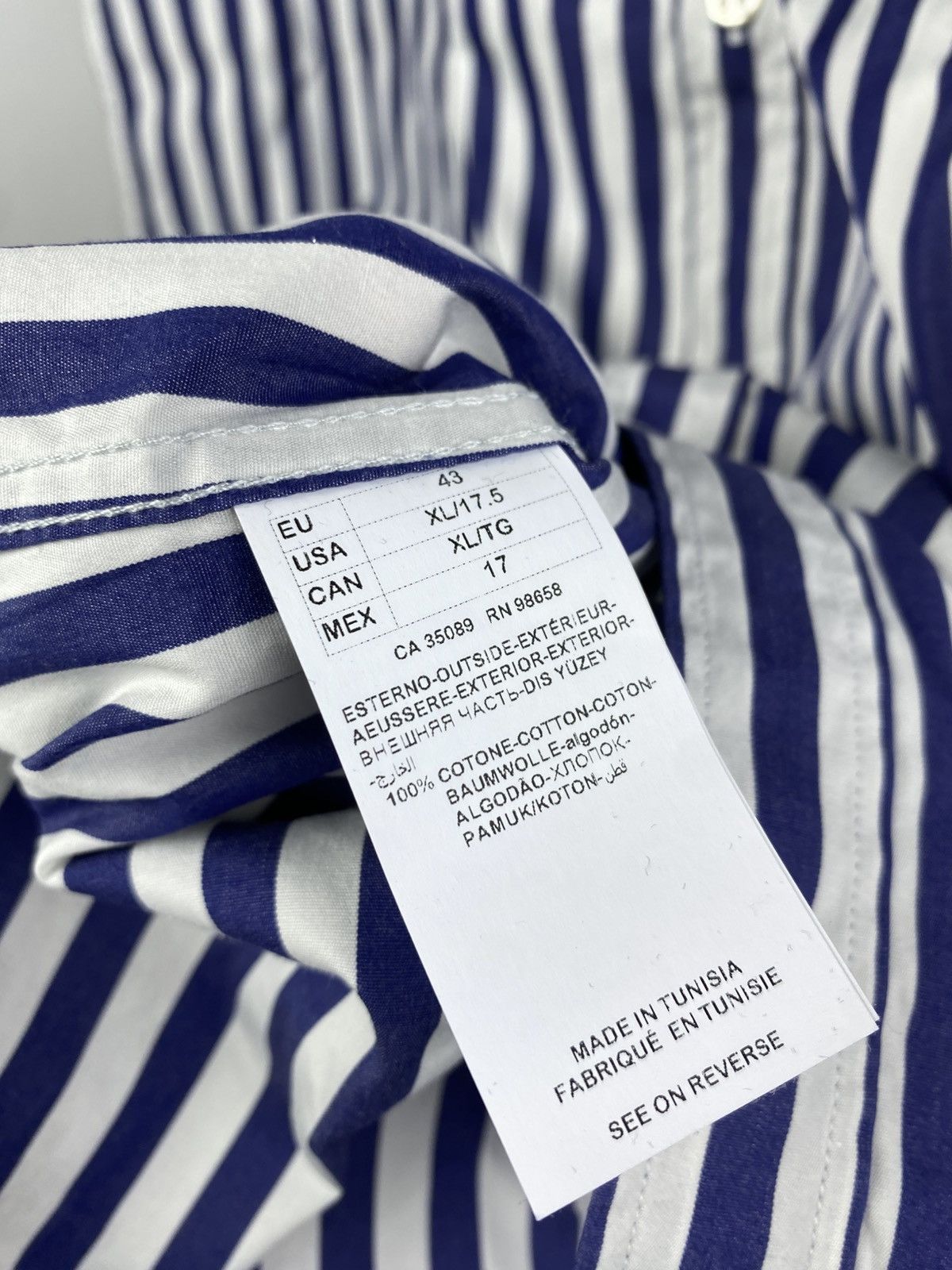 Designer × Paul & Shark Vintage Paul & Shark Yachting Stripped Shirt Button Up Size US XL / EU 56 / 4 - 9 Thumbnail