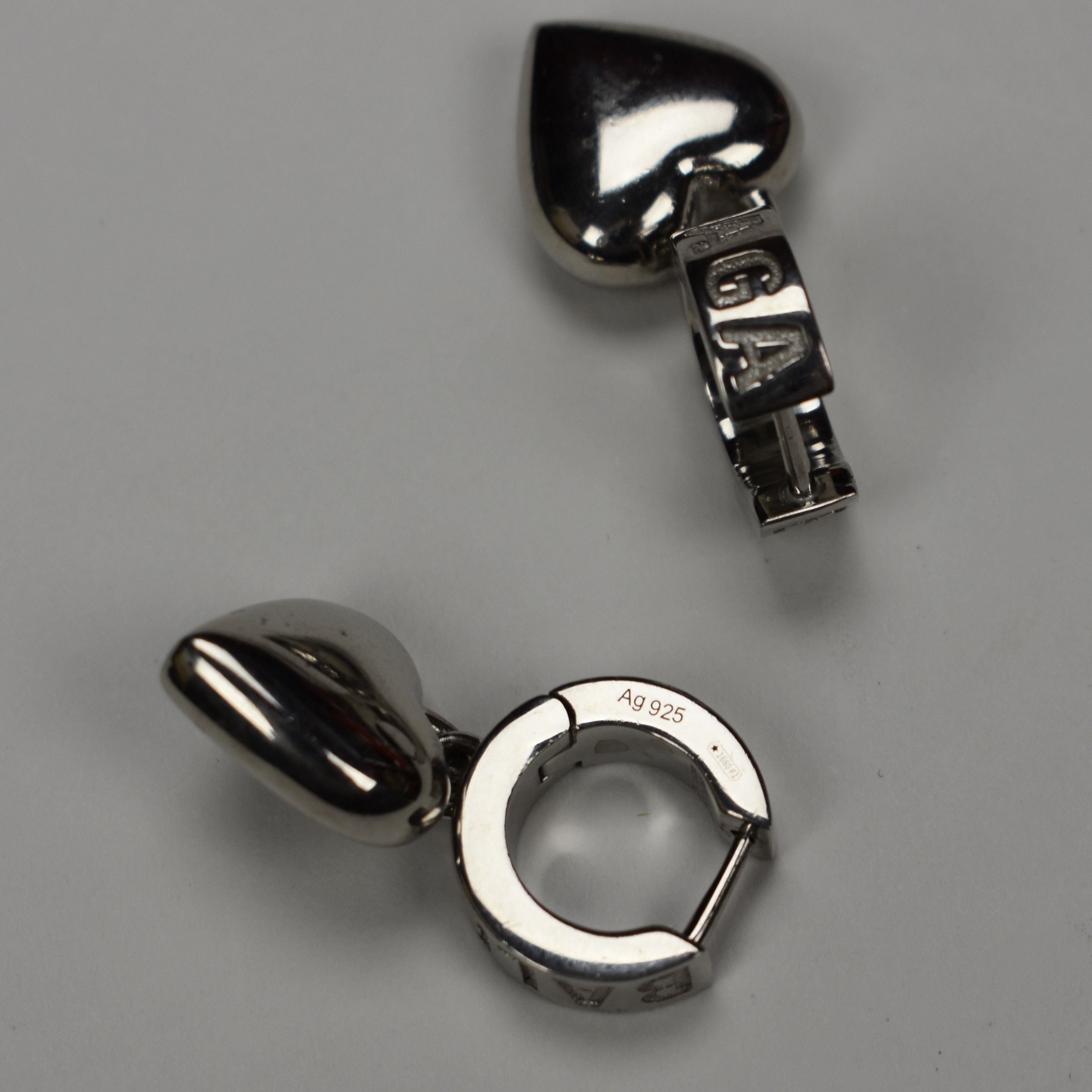 Balenciaga Balenciaga .925 Silver Sharp Heart Earrings NEW Size ONE SIZE - 7 Thumbnail