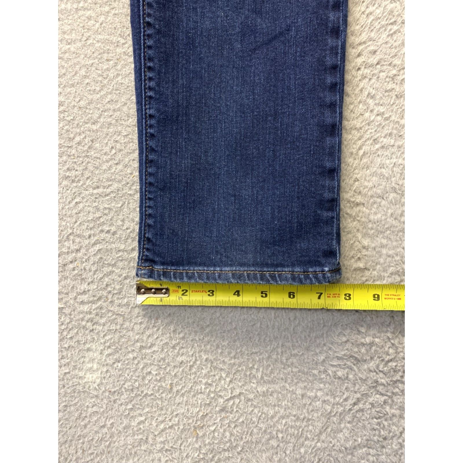 Lands' End Lands' End Jeans Women’s 10 Mid Rise Blue Denim Straight Leg Crop 26 In Inseam Regular 32 in Waist Womens Size 32" / US 10 / IT 46 - 7 Thumbnail