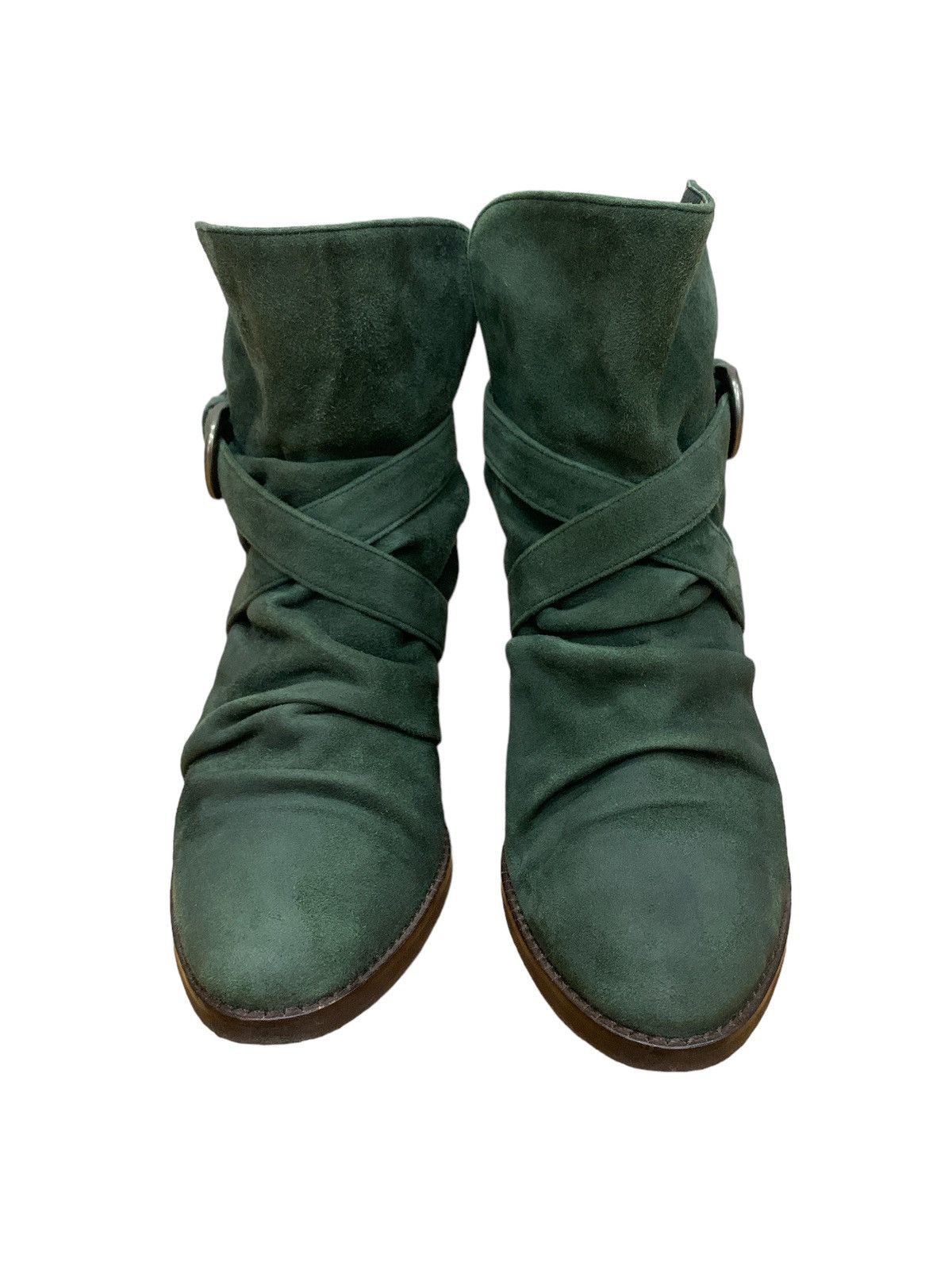 Issey Miyake TSUMORI CHISATO LACES SHEARLINGS ANKLE BOOTS Size US 8.5 / IT 38.5 - 2 Thumbnail