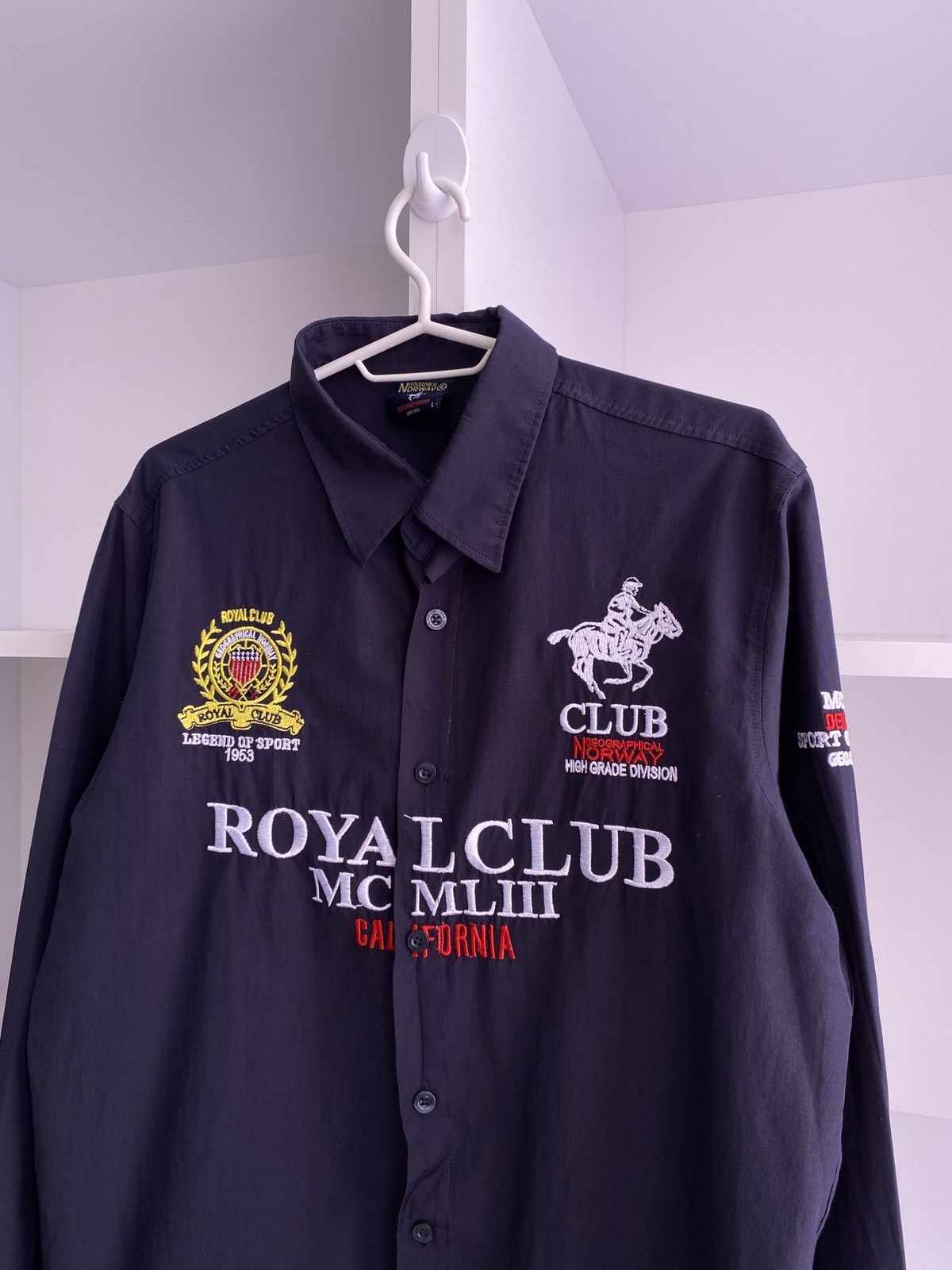 Vintage Vintage Royal Club Polo Ralph Lauren Style Shirt Size US L / EU 52-54 / 3 - 6 Thumbnail
