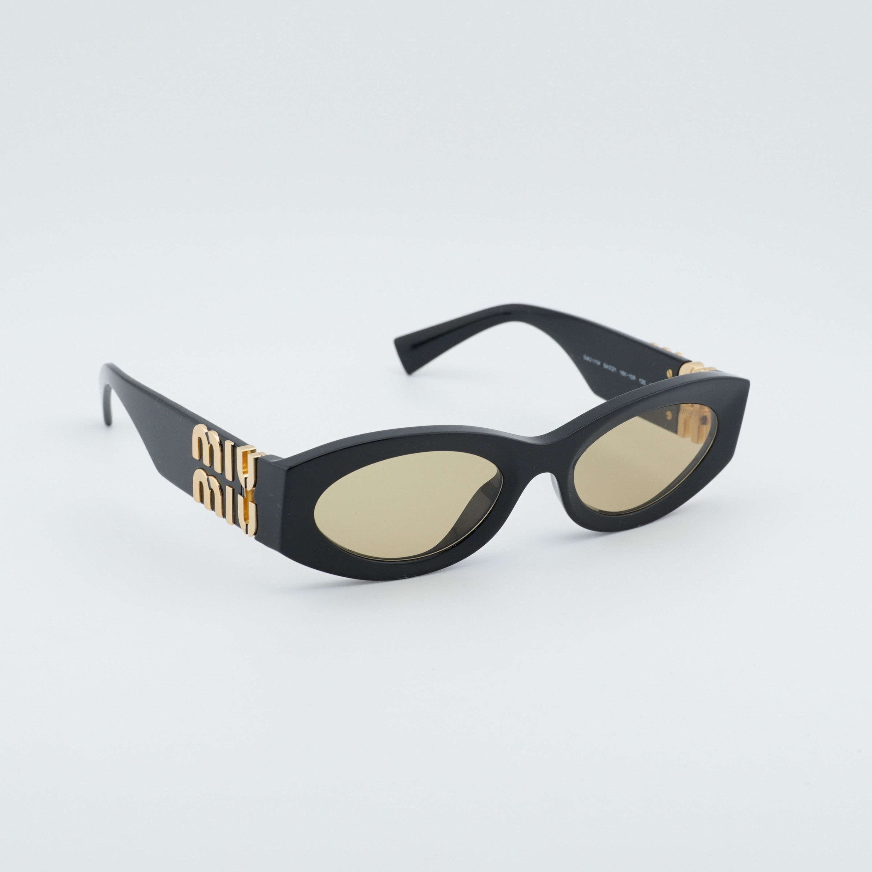 Miu Miu Miu Miu MU11WS 16K10R Women Sunglasses Black Oval Frame Size ONE SIZE - 9 Thumbnail