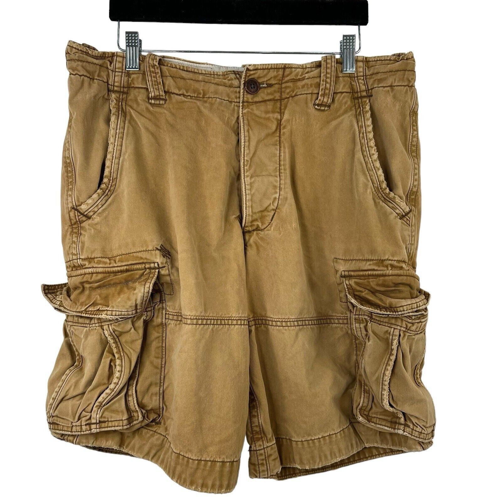 Abercrombie & Fitch Y2K Abercrombie Fitch 32 Cargo Shorts Baggy Distressed Heavy Size US 32 / EU 48 - 1 Thumbnail