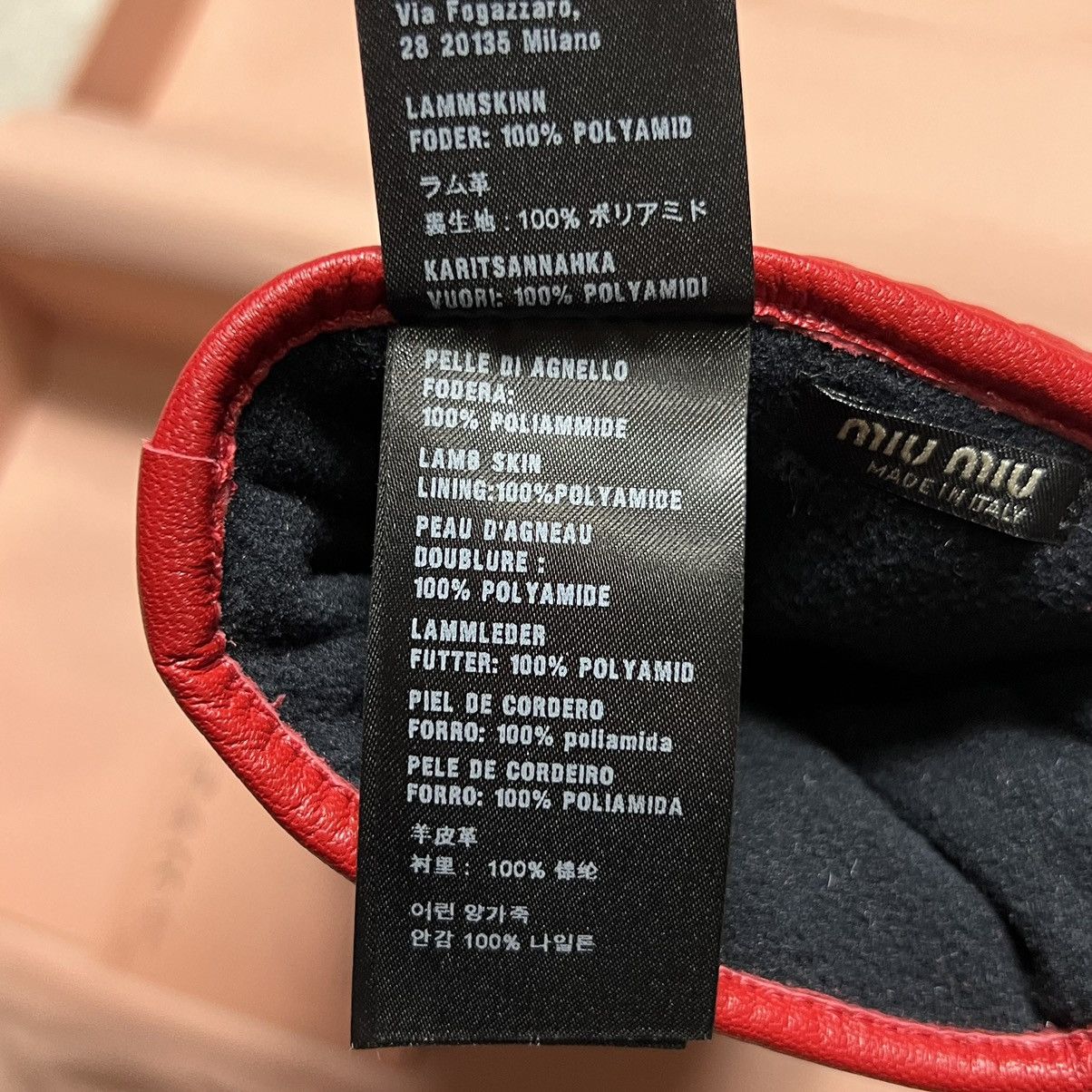 Miu Miu miu miu moto leather grove Size ONE SIZE - 7 Thumbnail