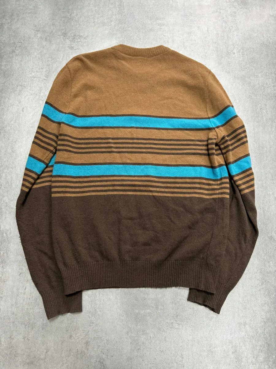 Dolce & Gabbana 2000s Dolce & Gabbana Brown & Blue Sripes Lambwool Sweater Size US S / EU 44-46 / 1 - 4 Thumbnail