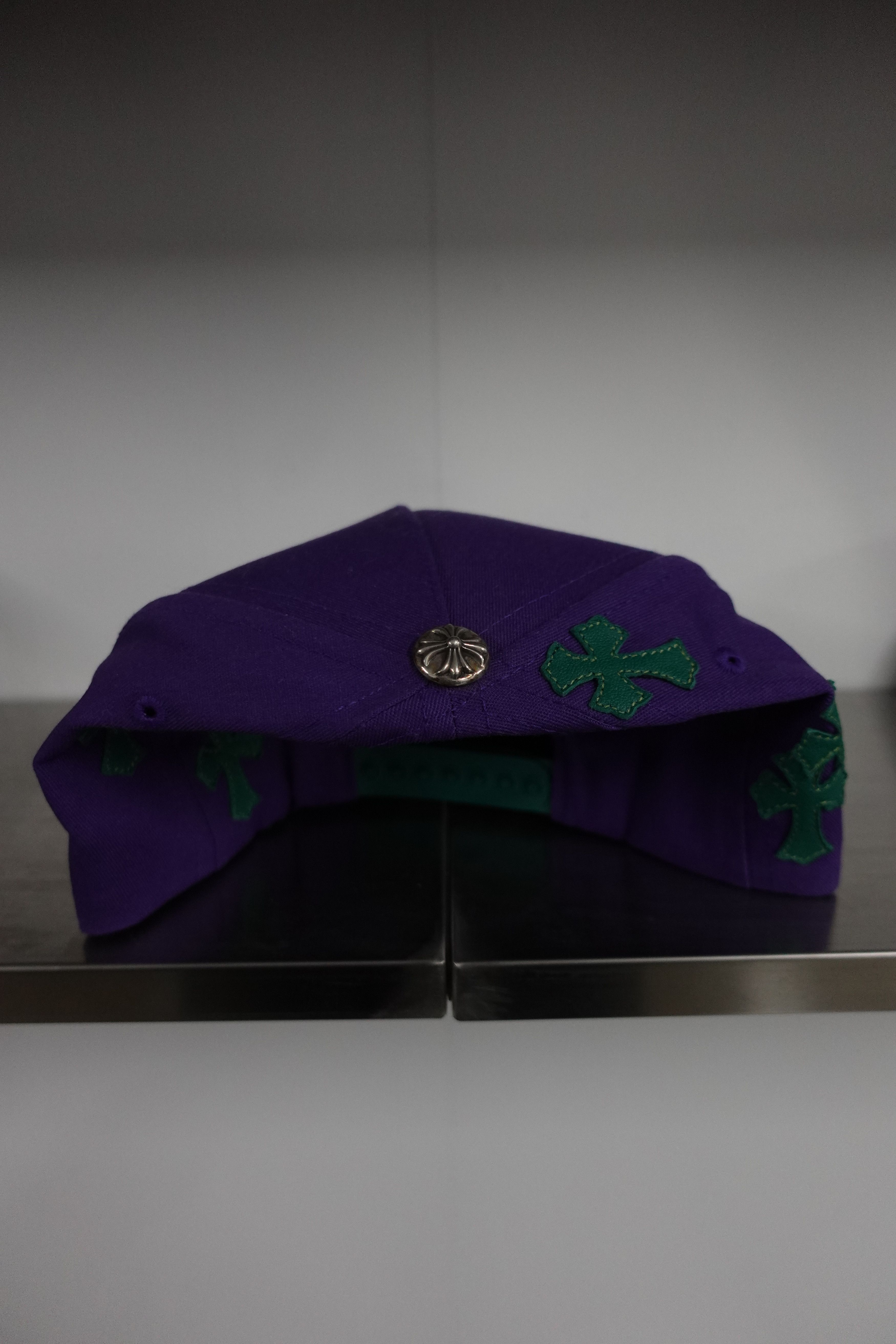 Chrome Hearts CHROME HEARTS CROSS PATCH LETTER HAT PURPLE GREEN Size ONE SIZE - 3 Thumbnail