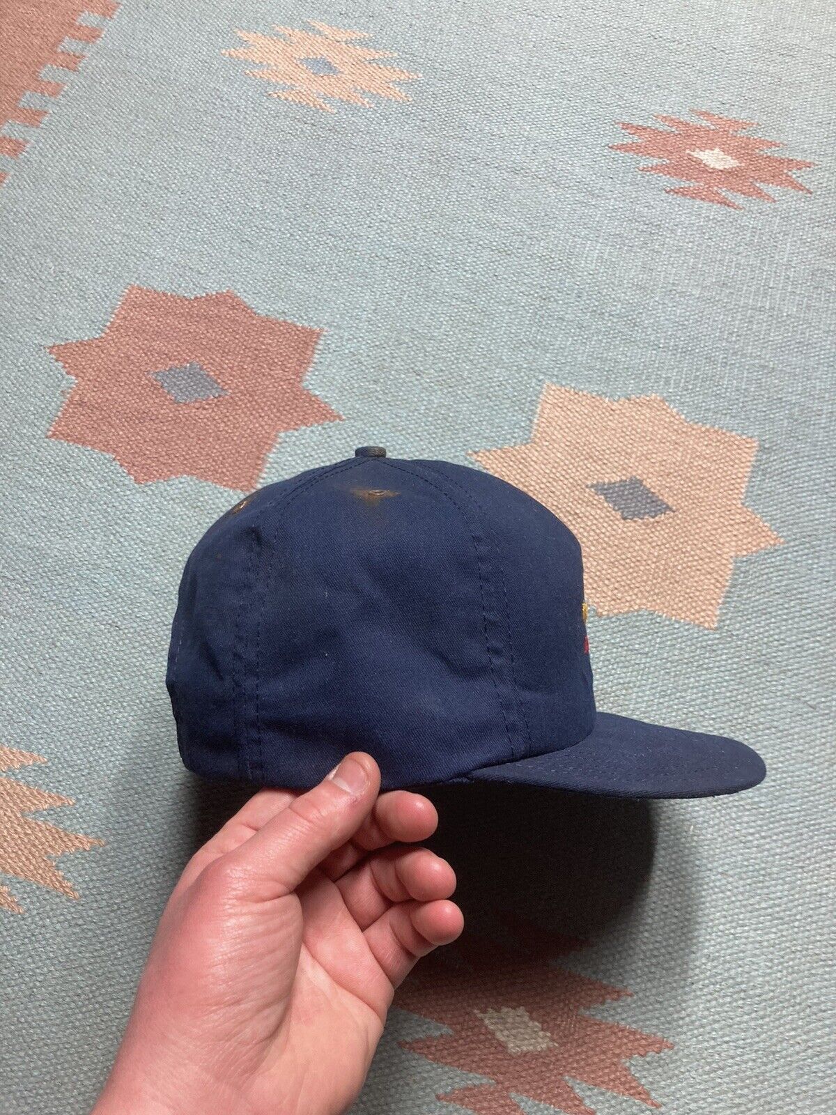 Vintage Vtg 80s 90 SnapBack hat Buick city eagle automobile made USA Size ONE SIZE - 10 Thumbnail