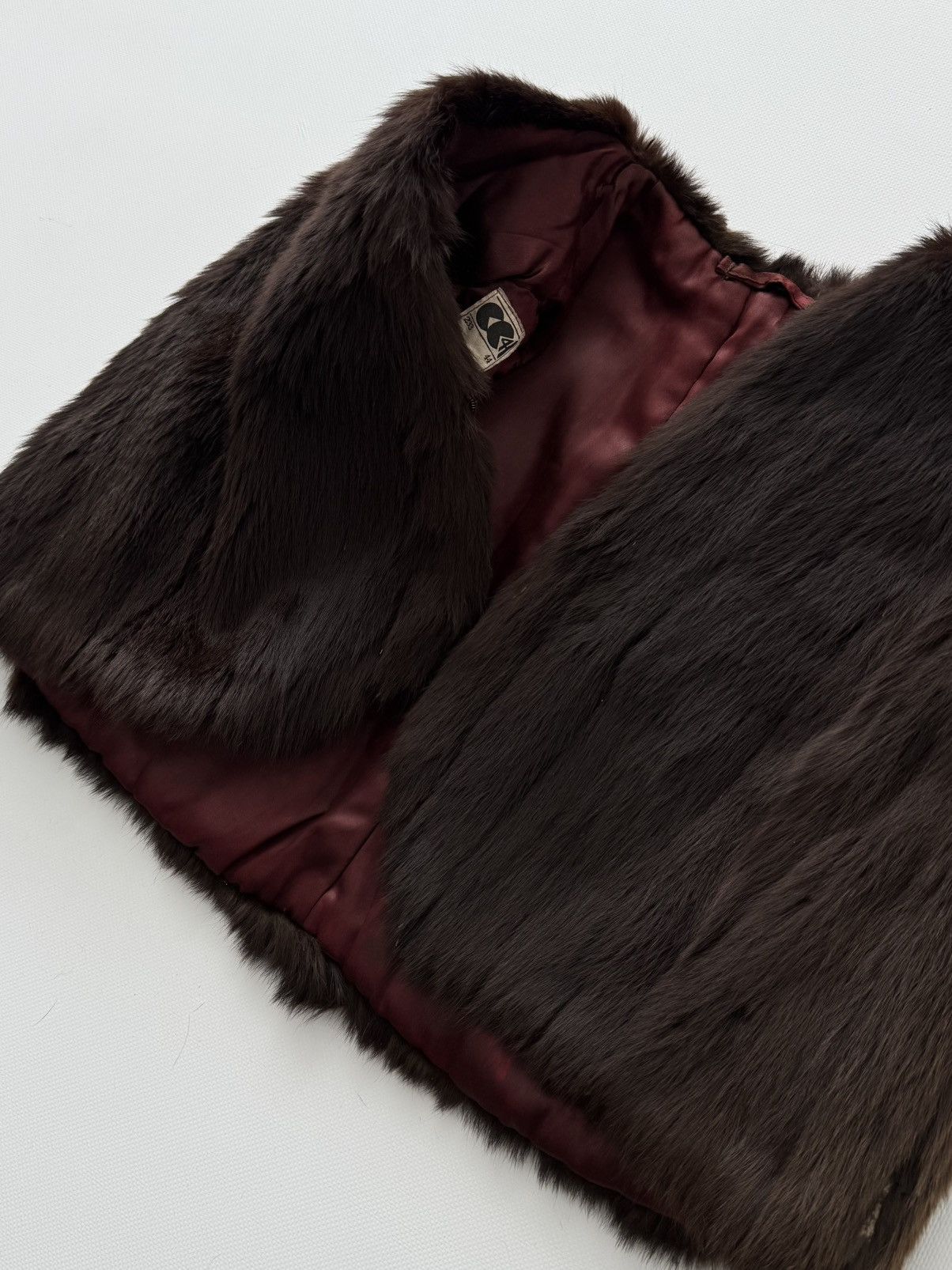 Vintage Vintage 1940s CC41 Fur Shoulder Capelet Size M / US 6-8 / IT 42-44 - 6 Thumbnail