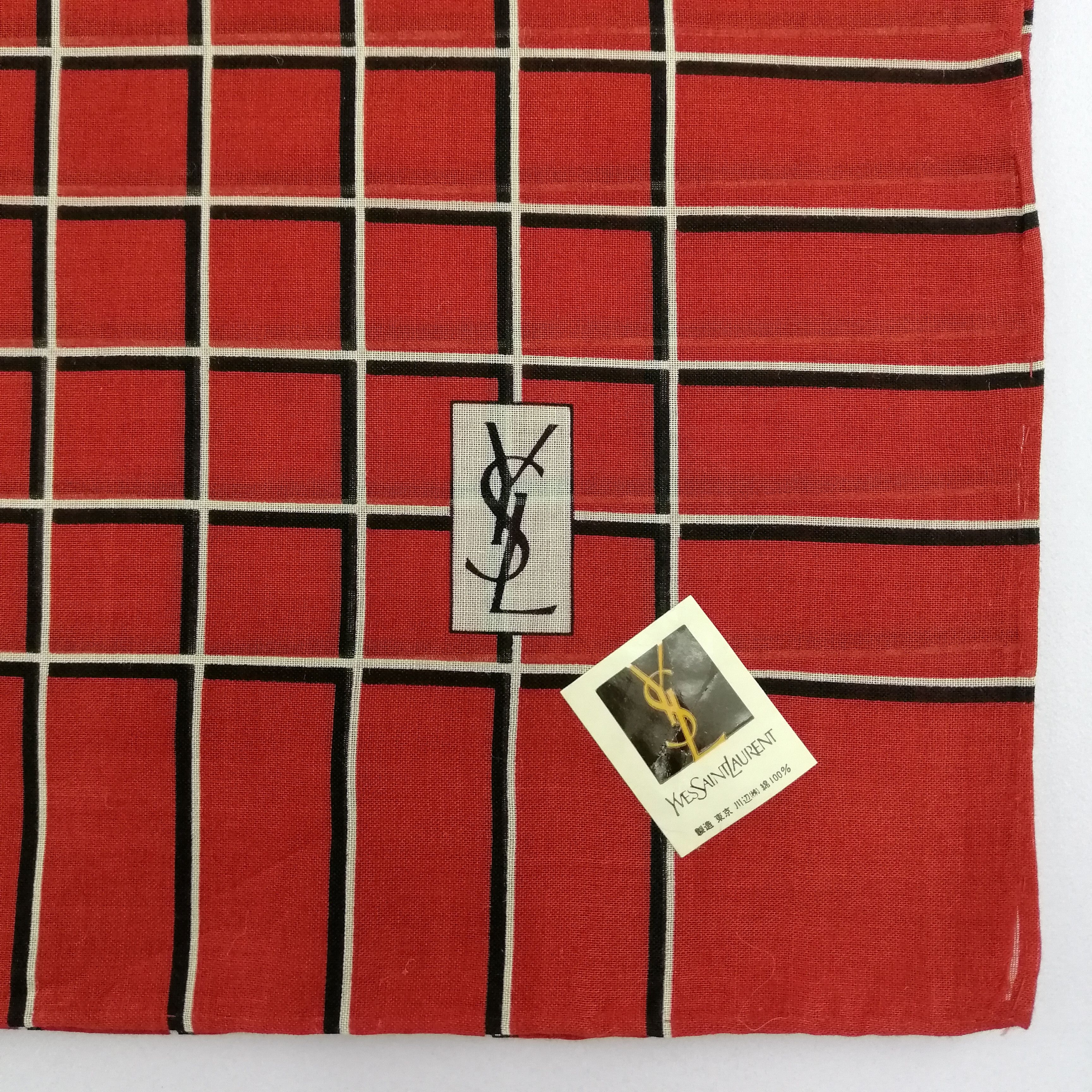 Vintage Yves Saint Laurent Handkerchief/Neckerchief/Bandana-KD3159 Size ONE SIZE - 3 Thumbnail