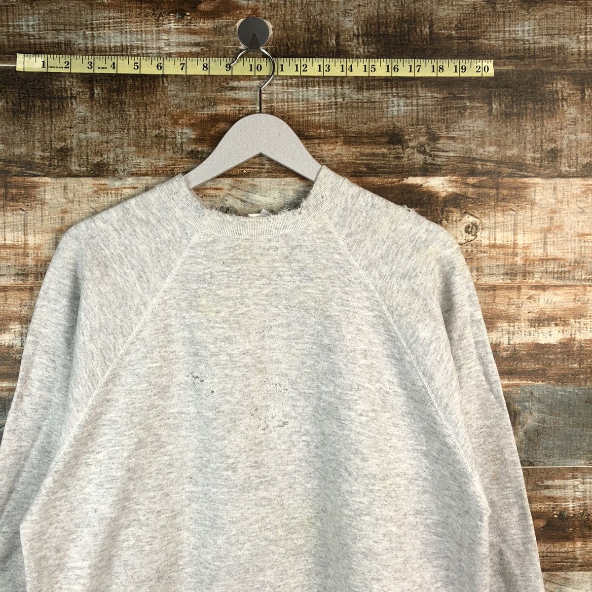 Tultex Tultex vintage ripped plain Sweatshirt #A2499 Size US M / EU 48-50 / 2 - 5 Thumbnail