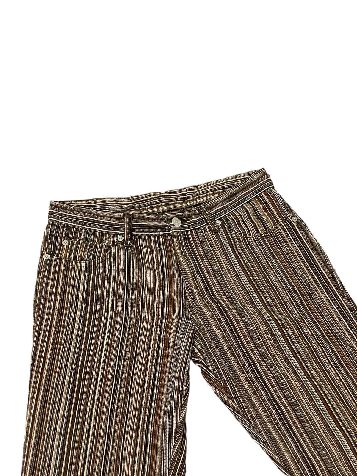 Japanese Brand Flare Jeans Striped Big Smith Japan Boot Cut 6🟦2 Size US 31 - 8 Thumbnail