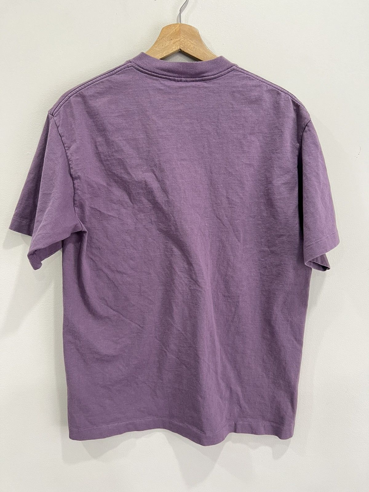 Vintage Vintage 90s Blank Tee Shirt single stitched Size US L / EU 52-54 / 3 - 2 Thumbnail