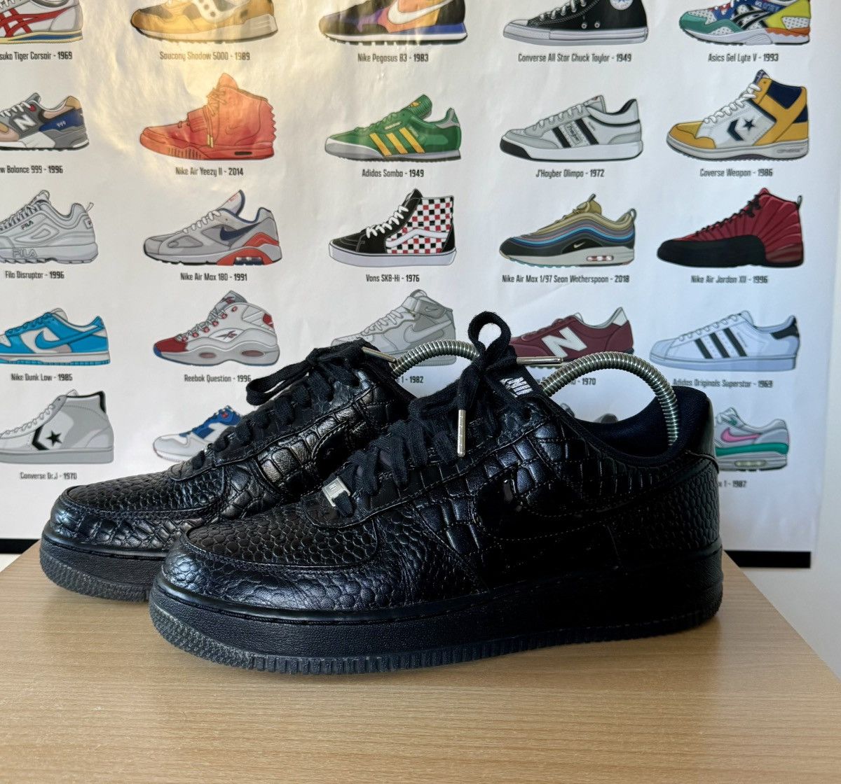 Nike Nike air force 1 Black Croc Size US 10 / IT 40 - 4 Thumbnail
