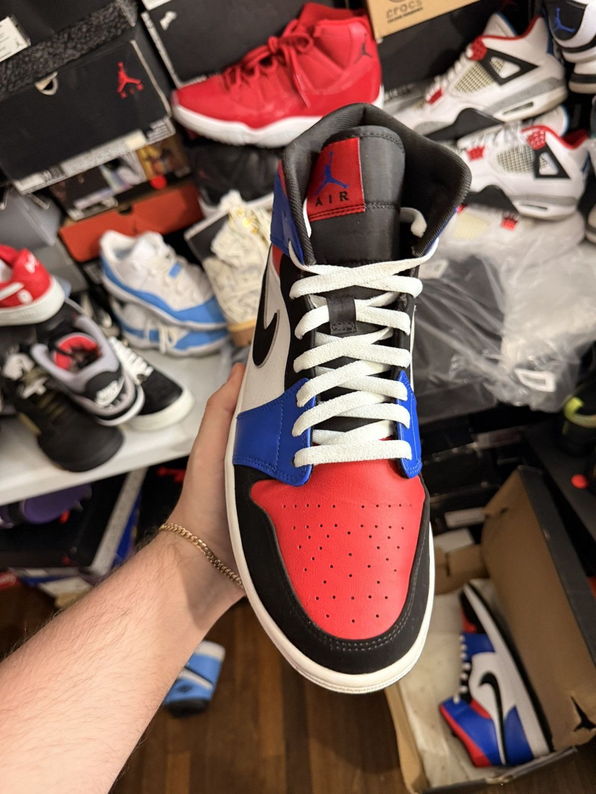 Jordan Brand Jordan 1 mid top 3 sz 12 Size US 12 / EU 45 - 2 Thumbnail