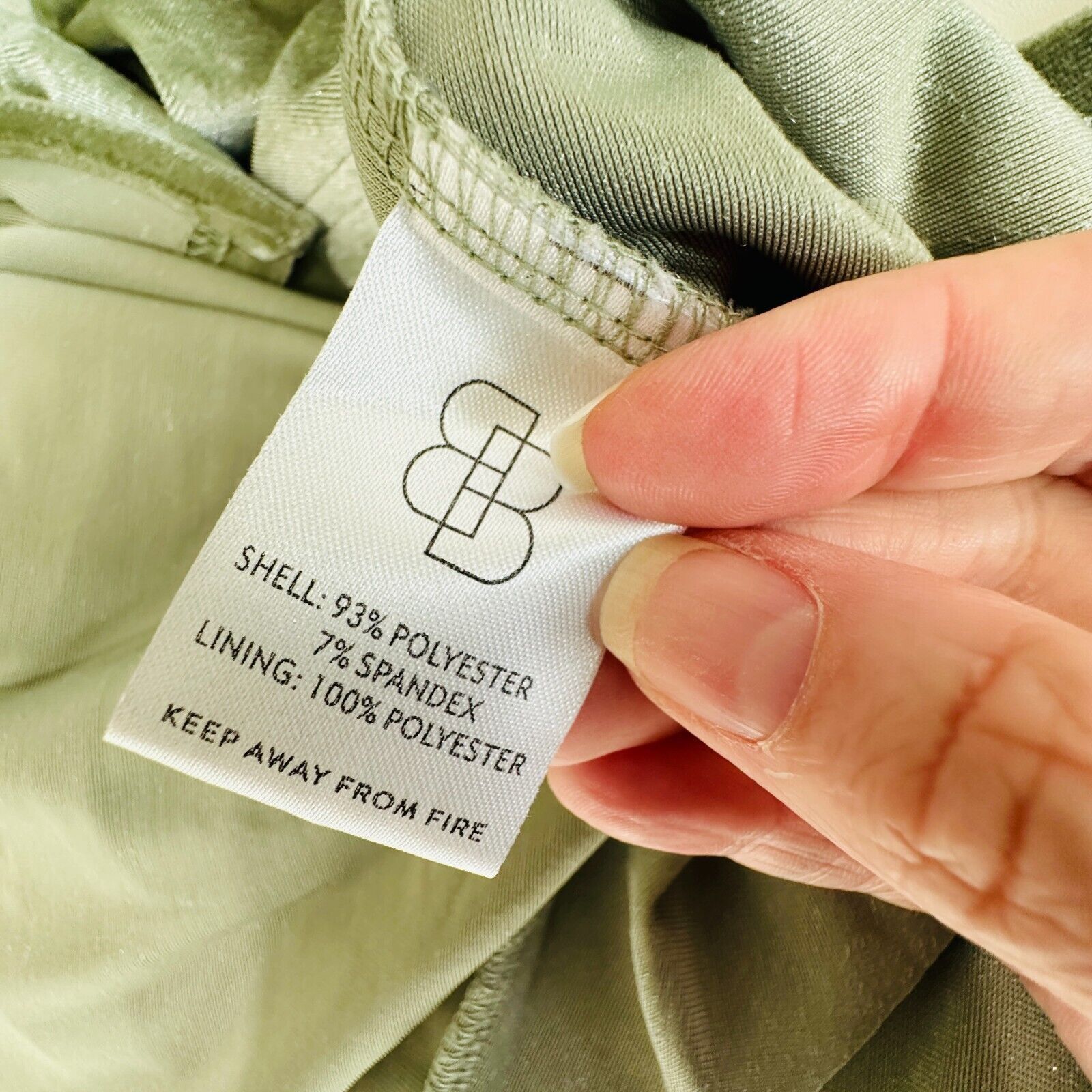 Other Baltic Born Sage Green Velour Flutter Sleeve Maxi Wrap Dress Size XS / US 0-2 / IT 36-38 - 11 Thumbnail