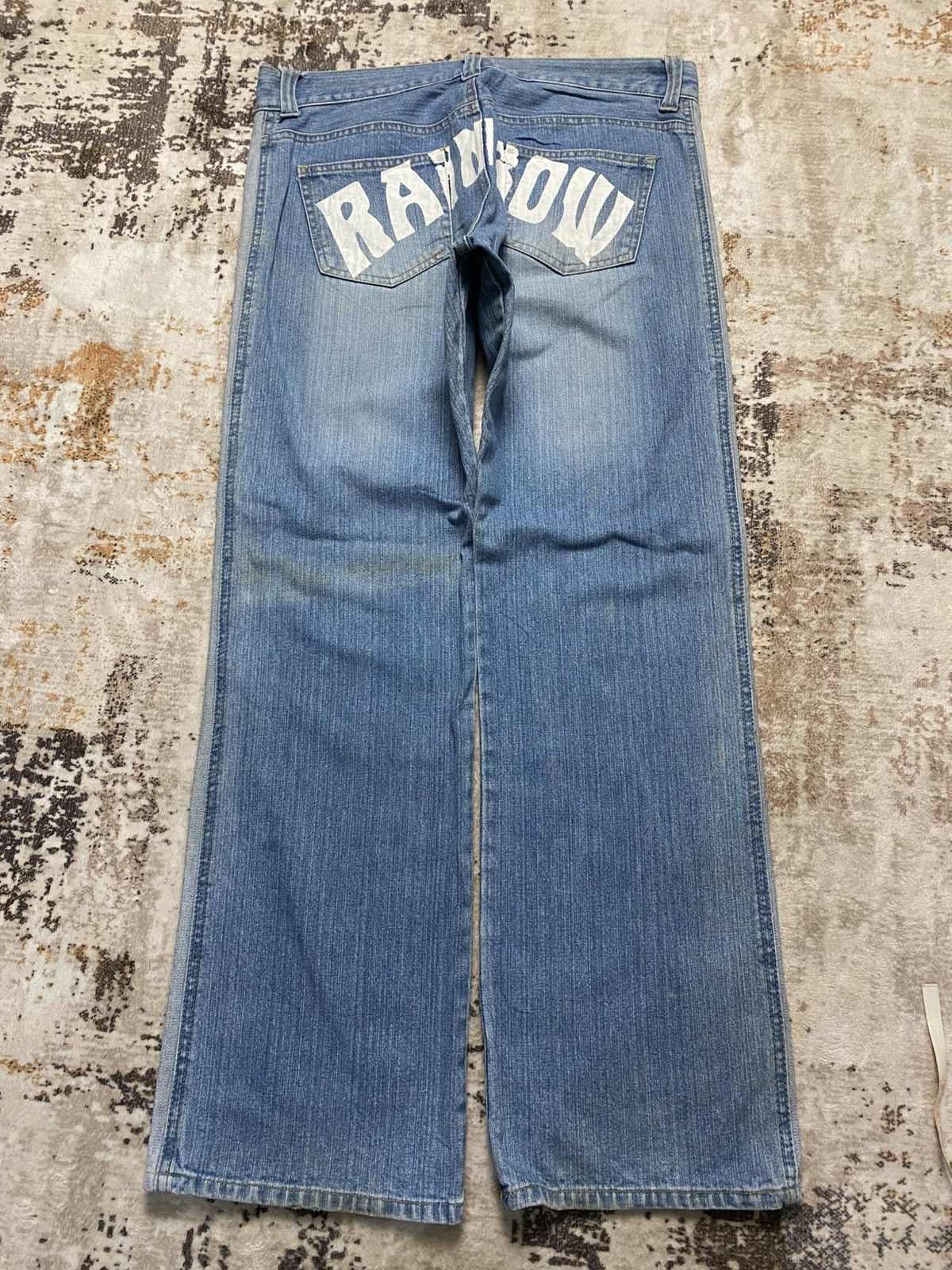 Tornado Mart Baggy Denim With Red Line💥 Size US 32 / EU 48 - 6 Thumbnail