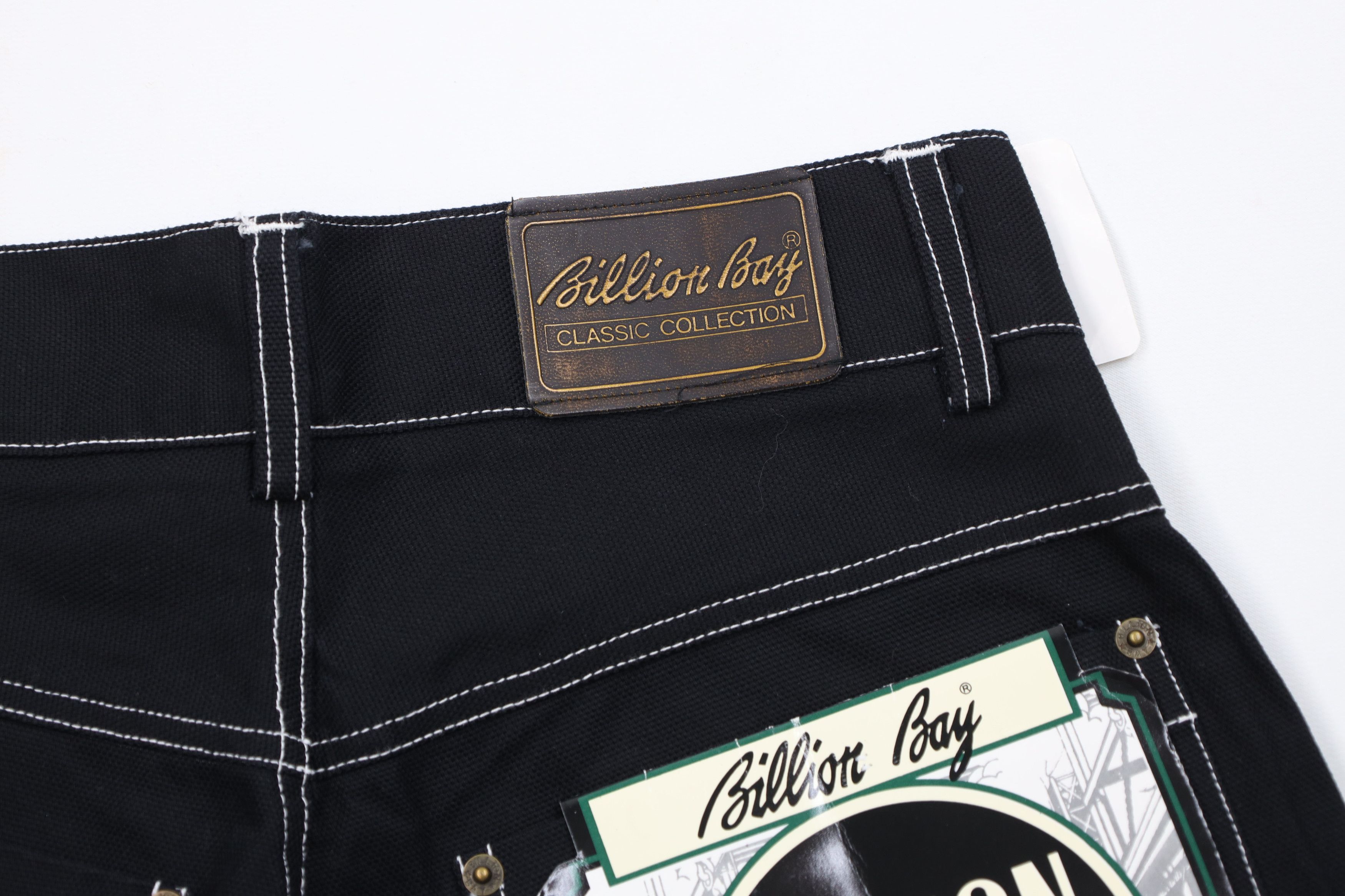 Vintage Deadstock Vintage 90s Streetwear Fit Canvas Shorts Black Size US 30 / EU 46 - 14 Thumbnail