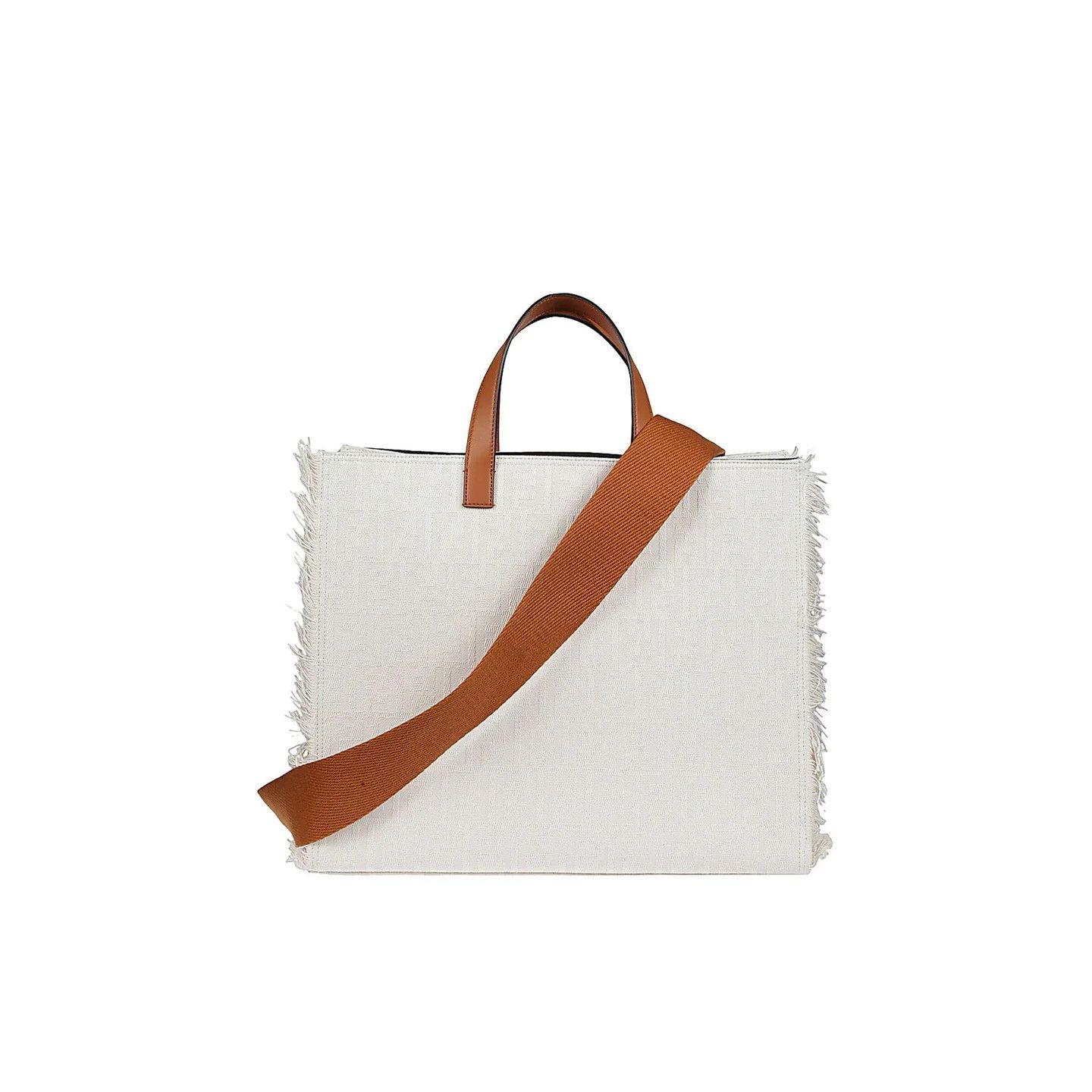 Fendi o1y0925 Size : OS / Logo Handbag in Ivory/Brown Size ONE SIZE - 3 Thumbnail