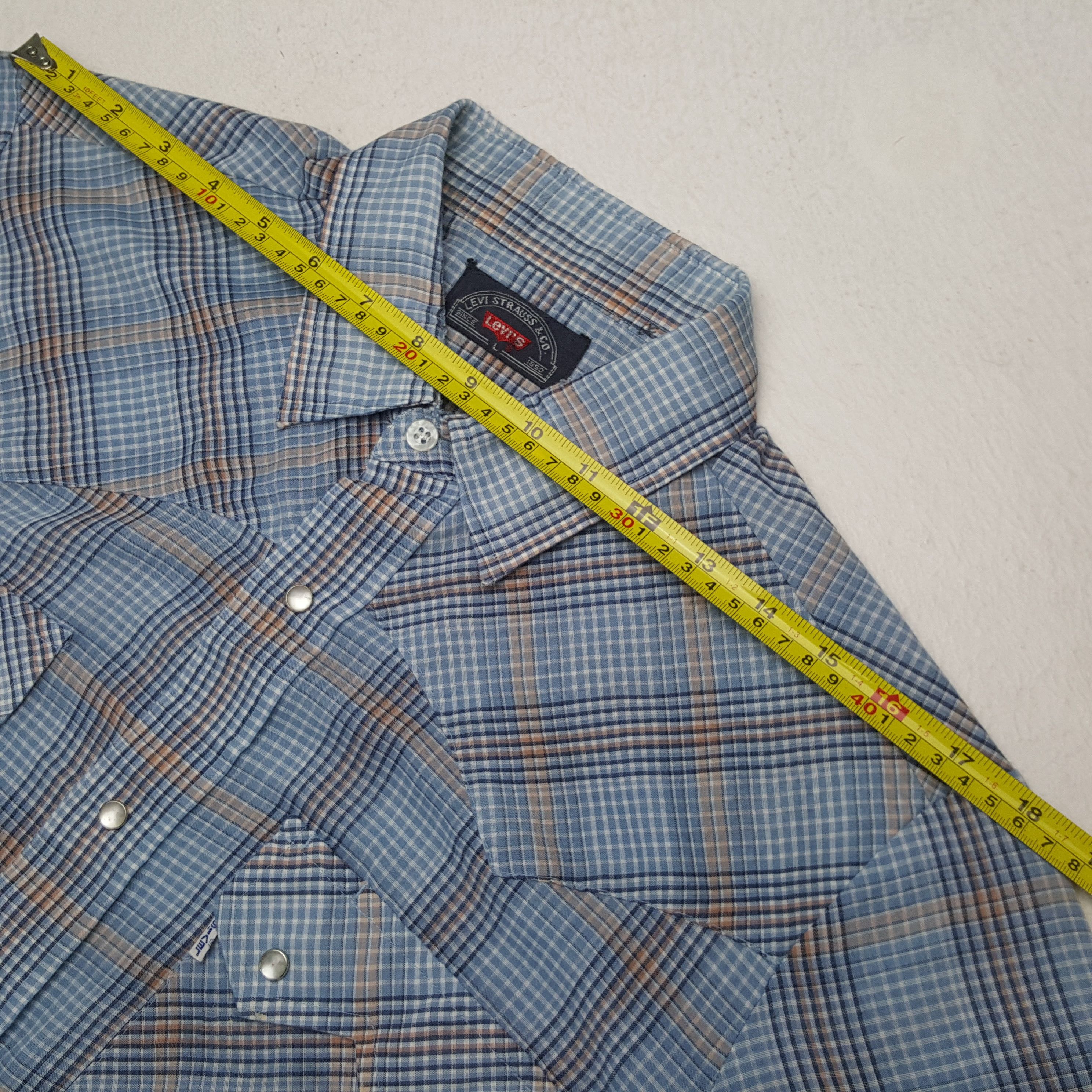 Levi's Levis Big E Snap Shirt Casual Style RR10 Size US L / EU 52-54 / 3 - 5 Thumbnail