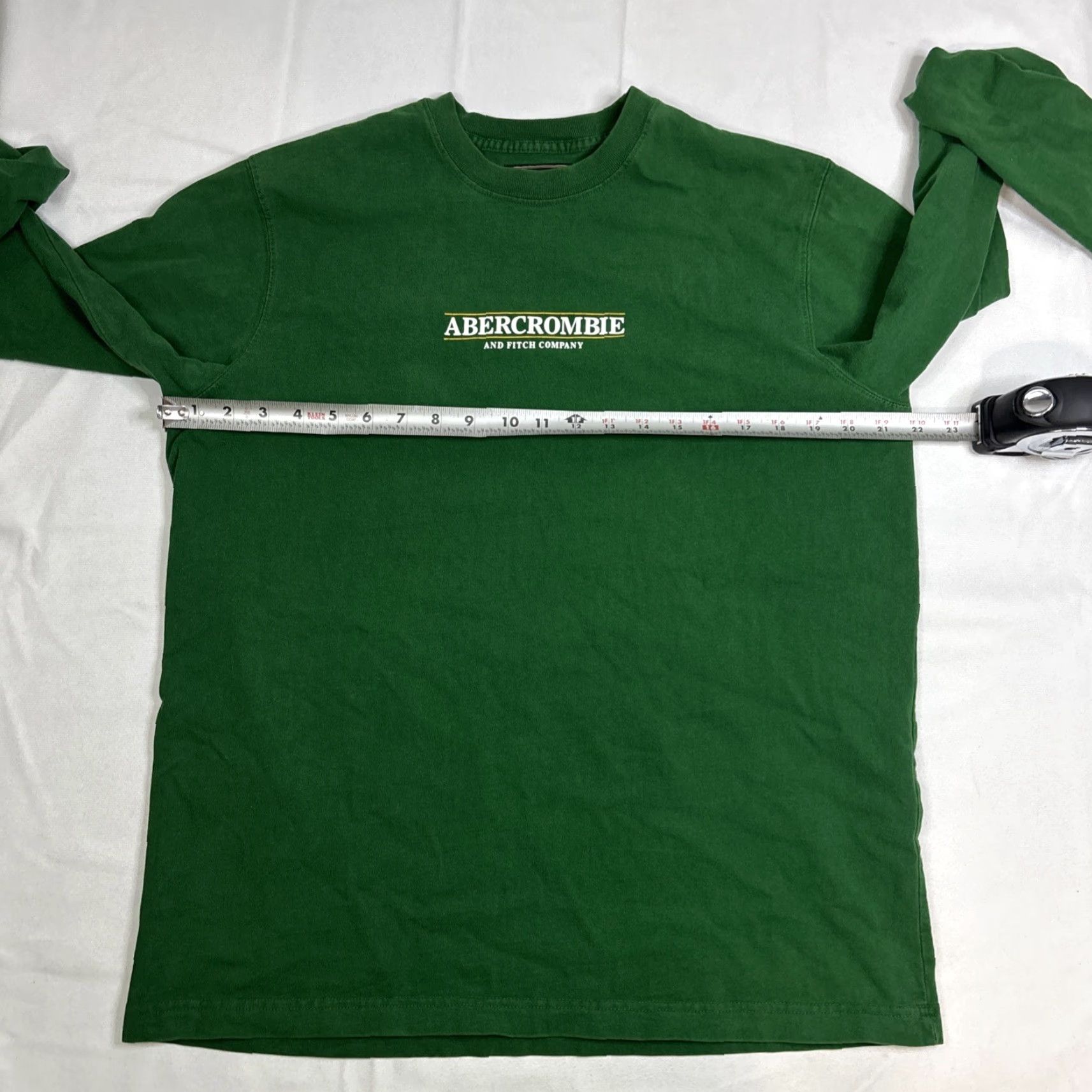 Abercrombie & Fitch Abercrombie & Fitch Long-sleeved Heavy Tee XL Dark Green Men's T-Shirt XL Green Mens Size US XL / EU 56 / 4 - 4 Thumbnail